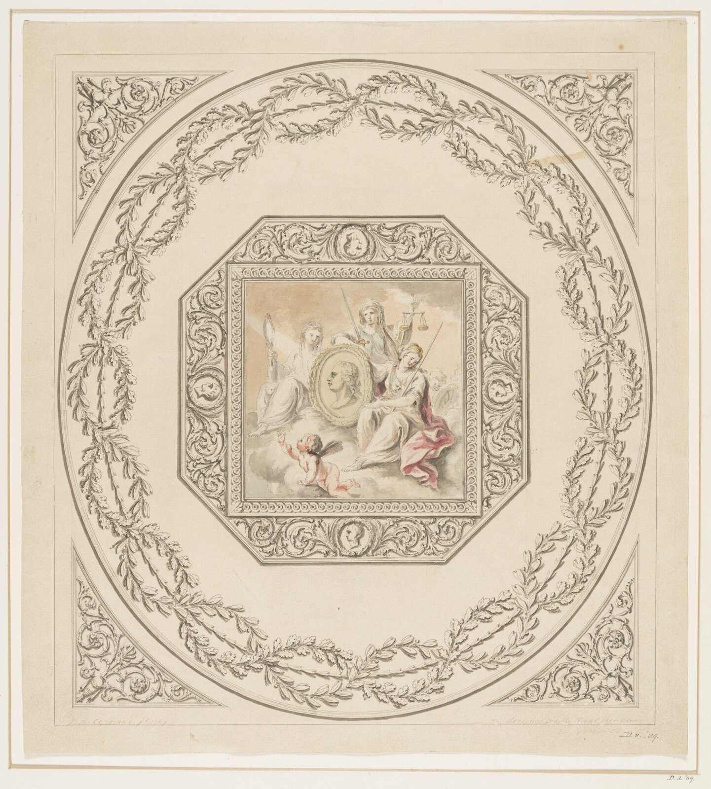 Drawing, Giovanni Battista Cipriani, 1769