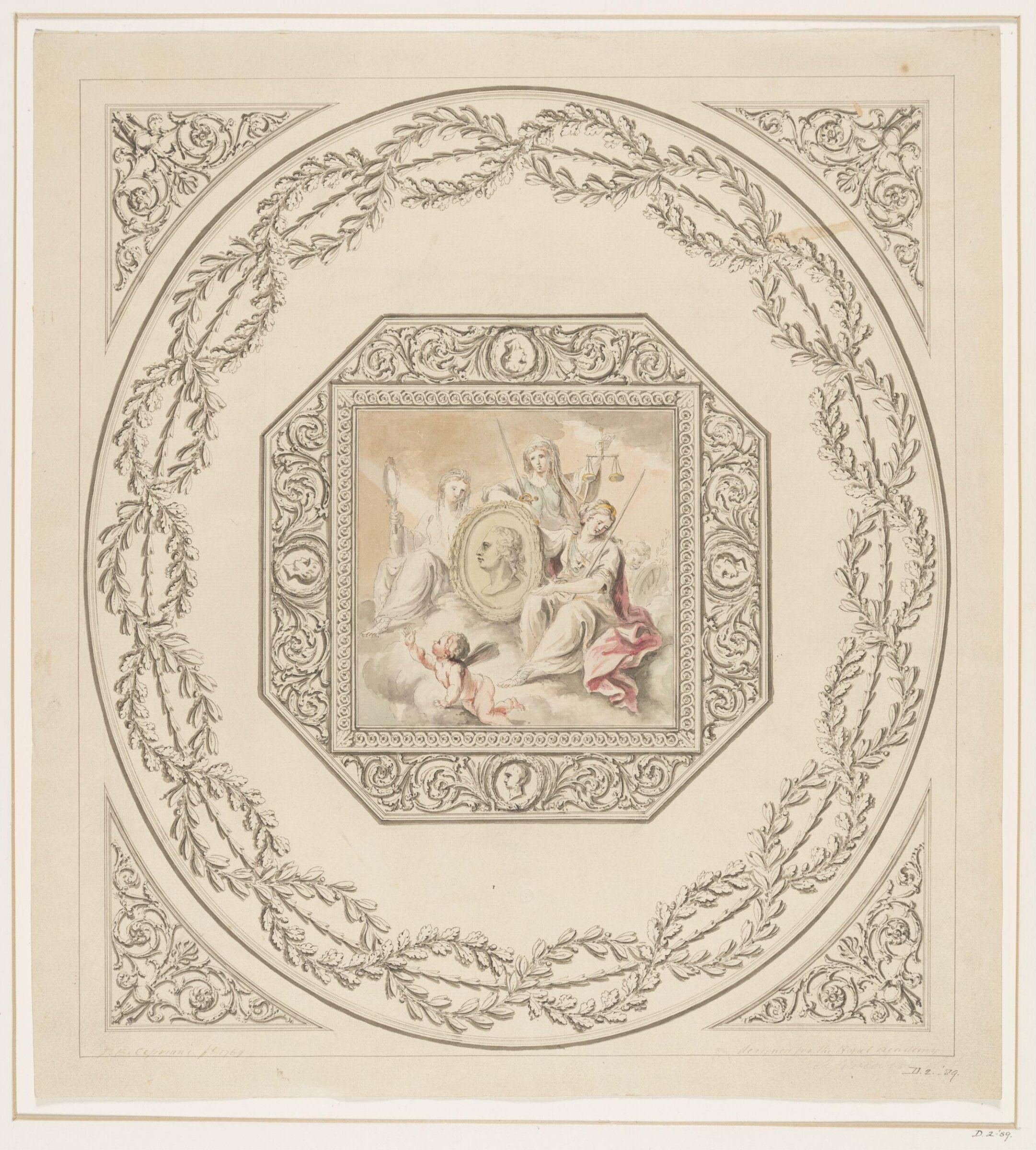 Drawing, Giovanni Battista Cipriani, 1769