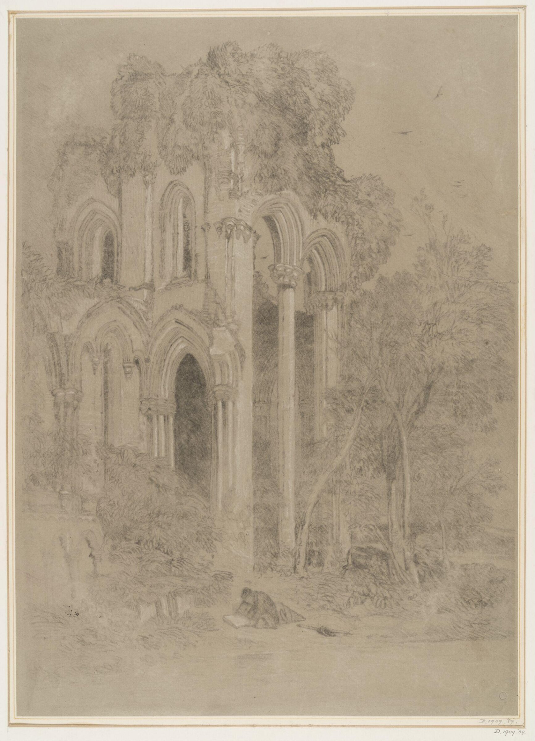 Ruins of a church, Джон Селл Котман, 1800-42