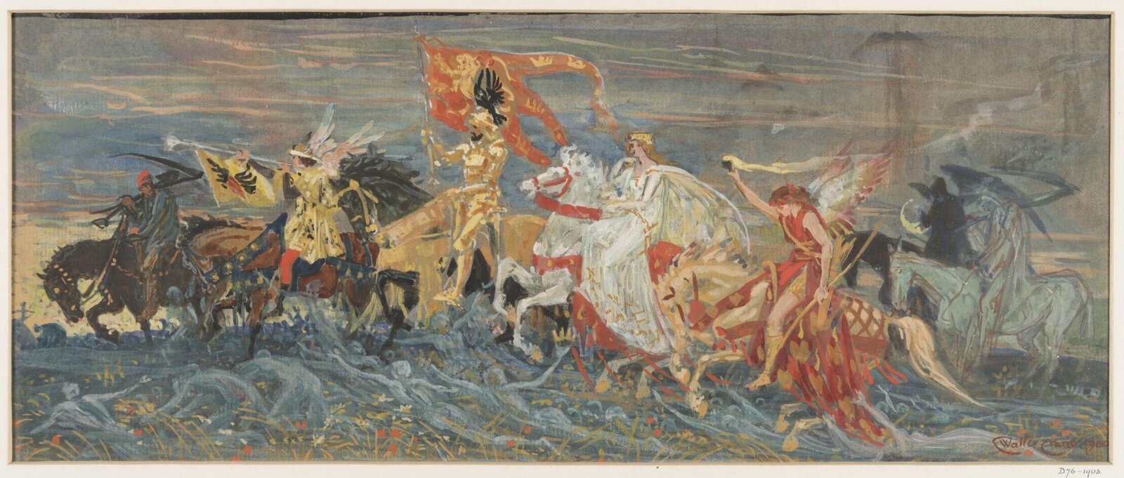 The World's Conquerers, Walter Crane, ca. 1865-1915