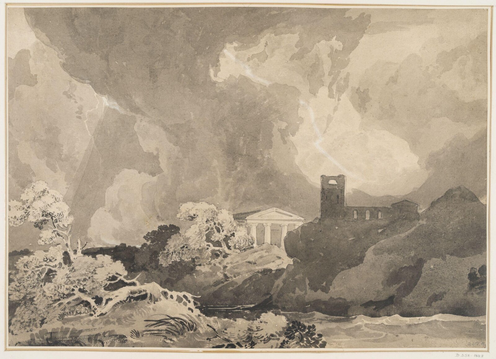 Classical Landscape, John Sell Cotman, 1800-42