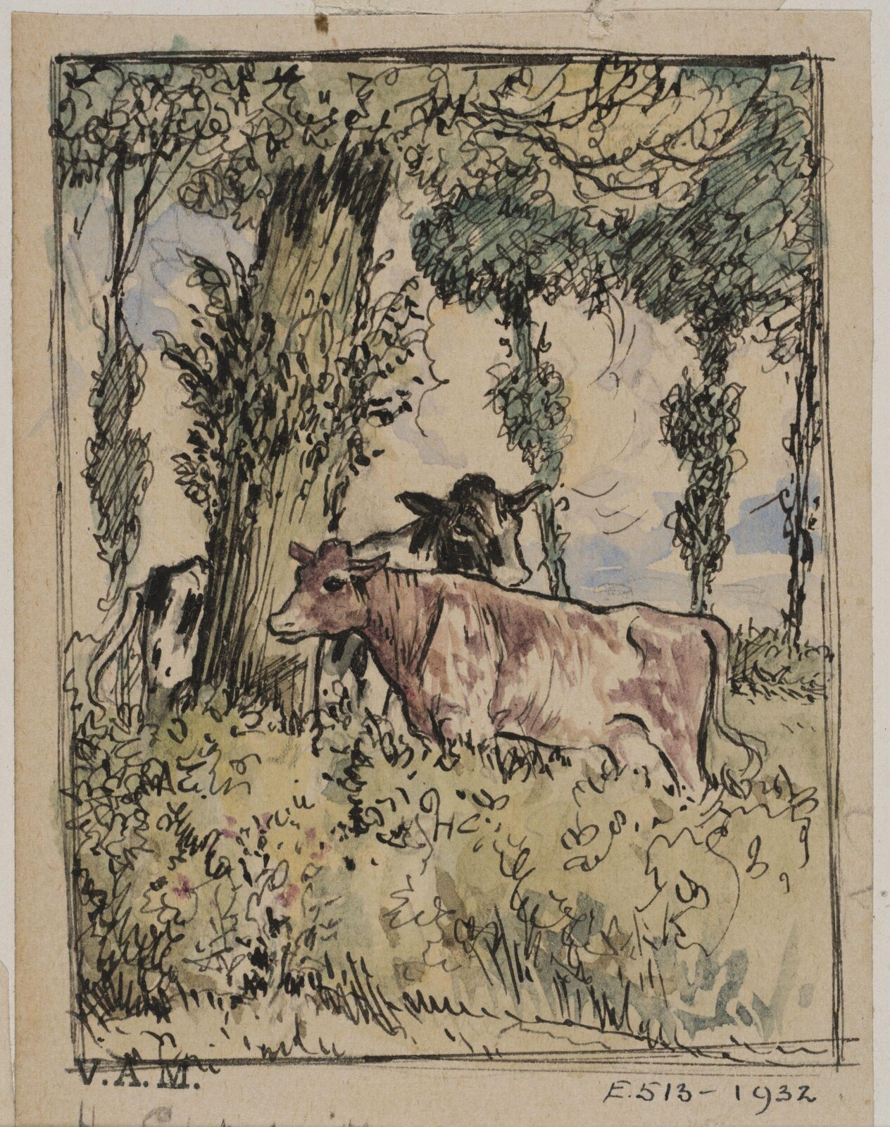 Animals drawn from memory, Herbert Cole, ca. 1890-1929