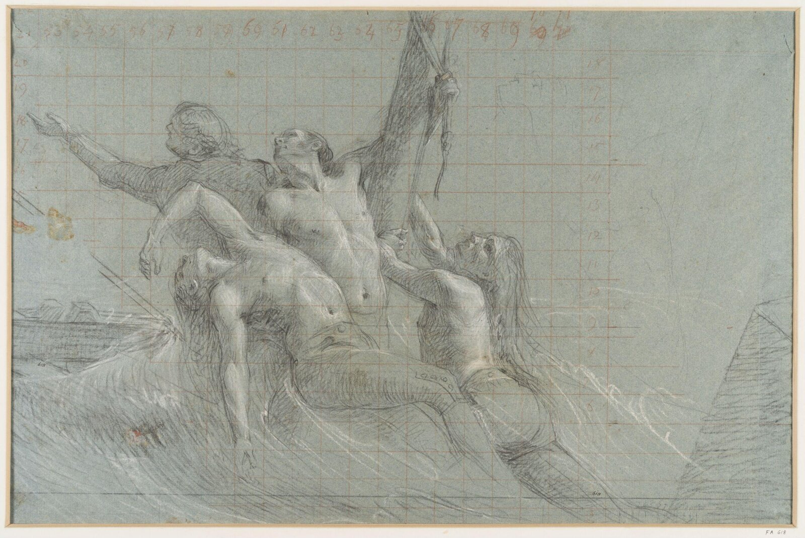 Study for 'The Siege of Gibraltar', Copley, 1782-83