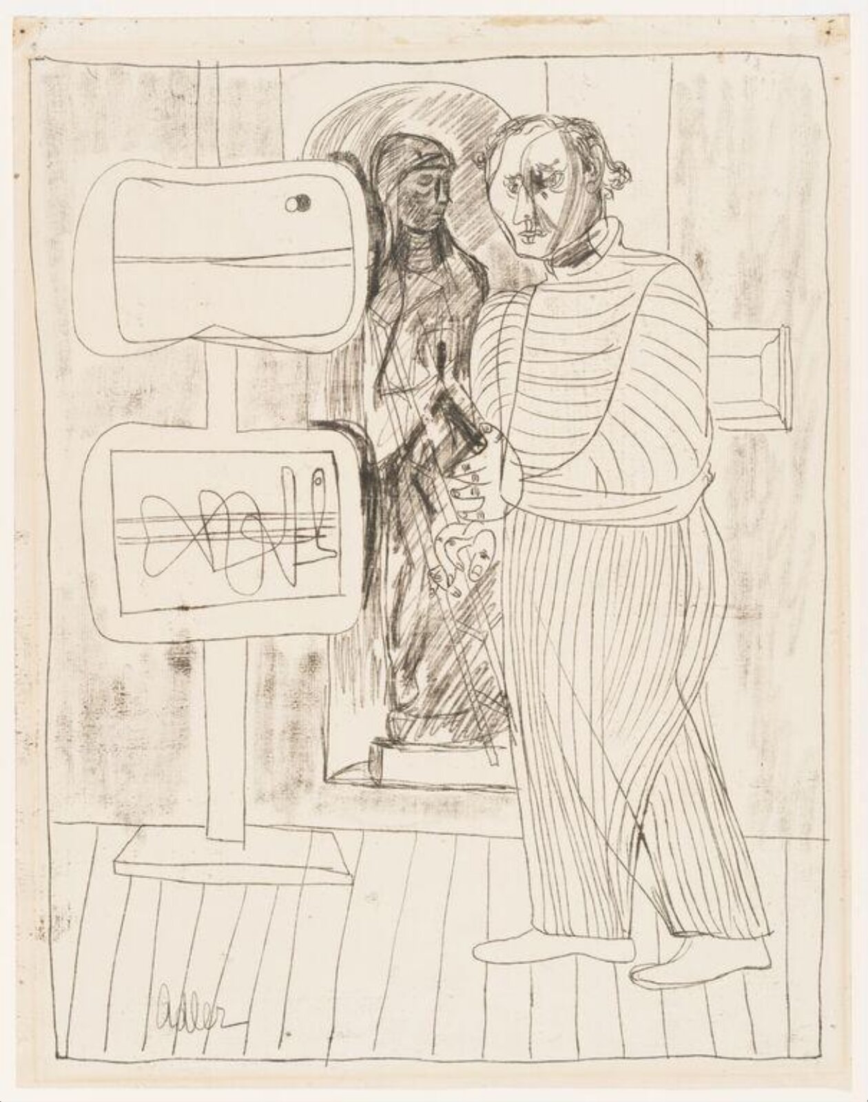 Drawing, Jankel Adler, c.1948