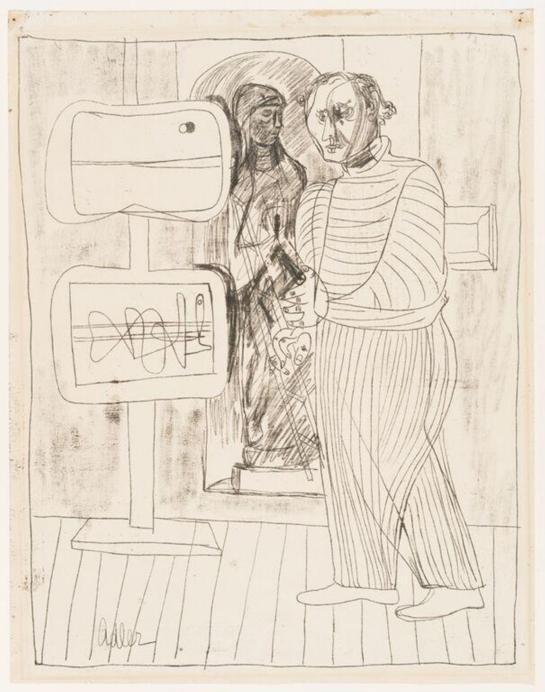 Drawing, Jankel Adler, c.1948