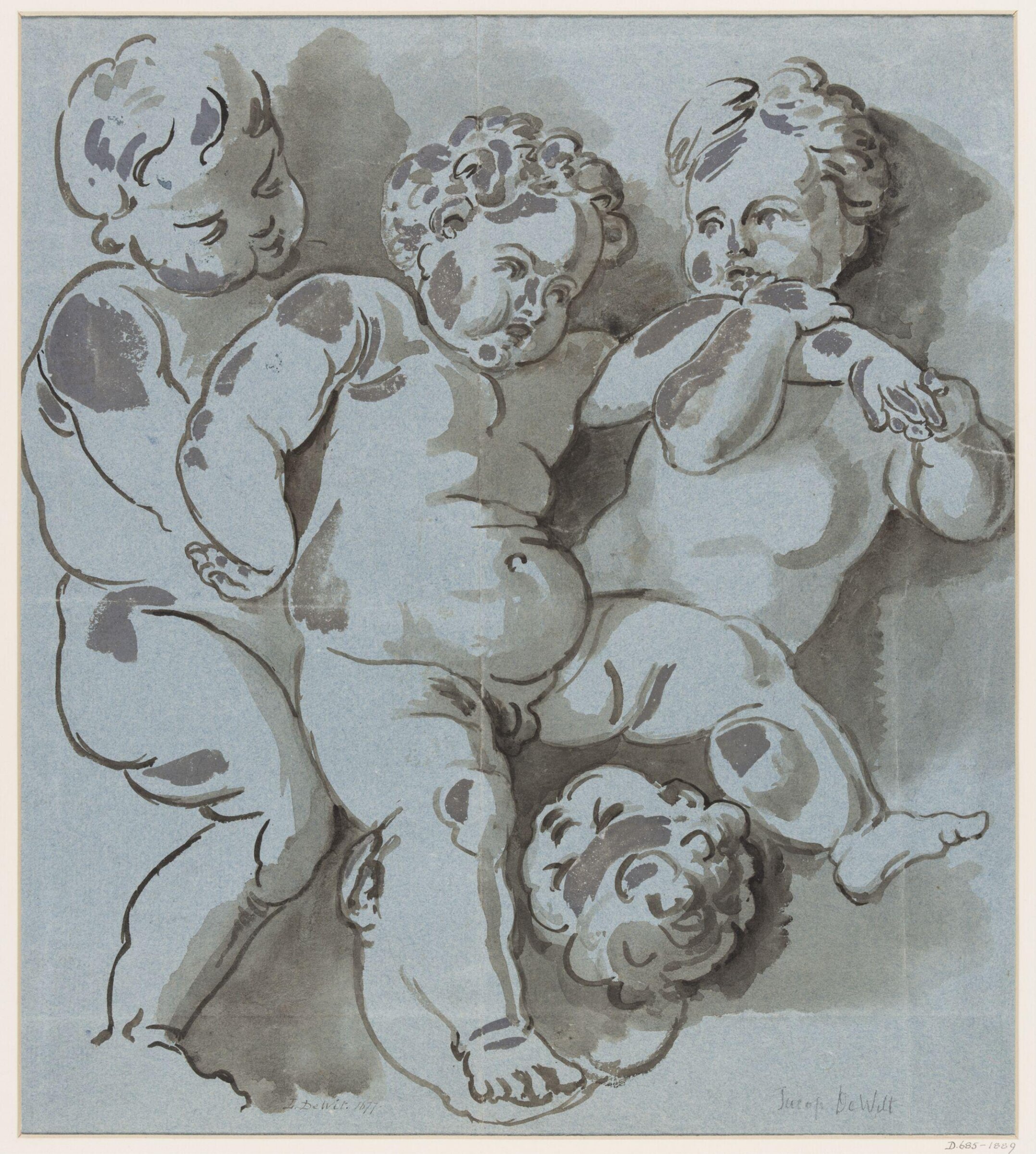 Four putti, Якоб де Вит (по оригиналу), ок. 1677
