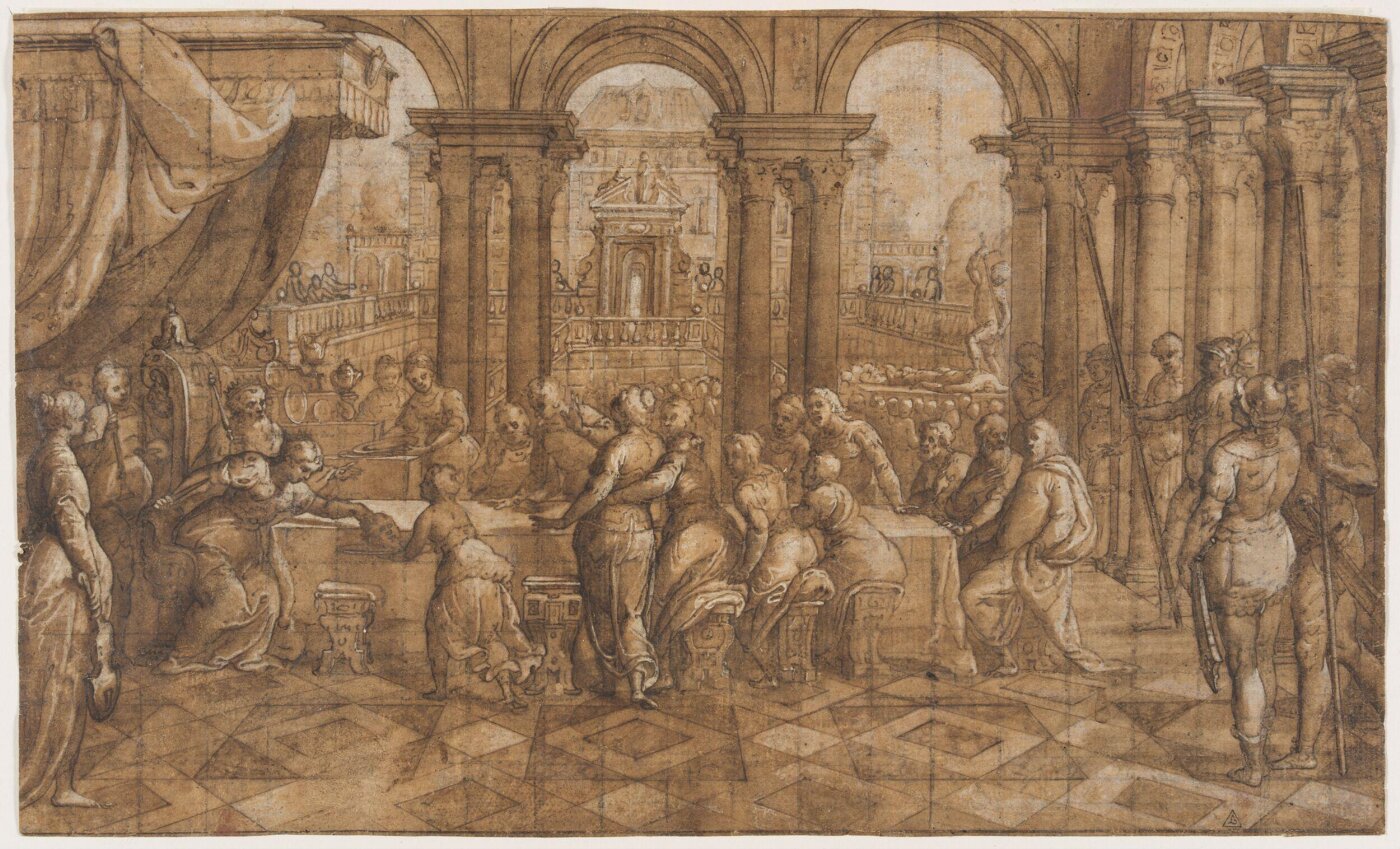 Unknown, Salome delivering the head of St John the Baptist to Herodias