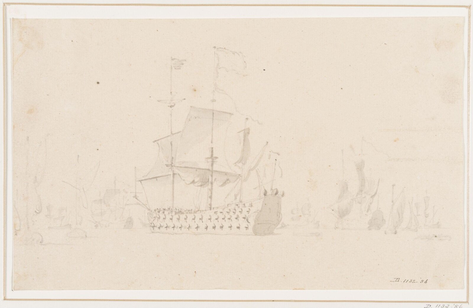 A fleet at sea, 17th century