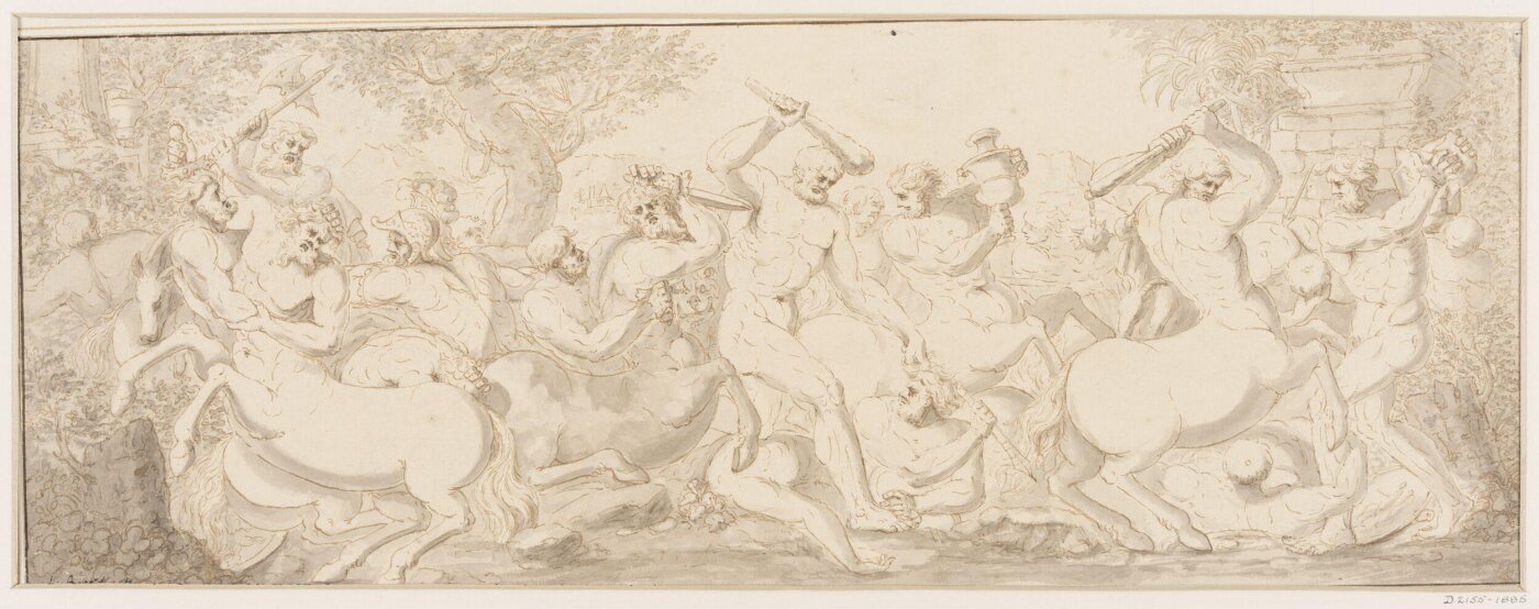 Unknown, A Frieze with The Centaurs Fighting the Lapiths (Ovid, Metamorphoses 12.210-535)