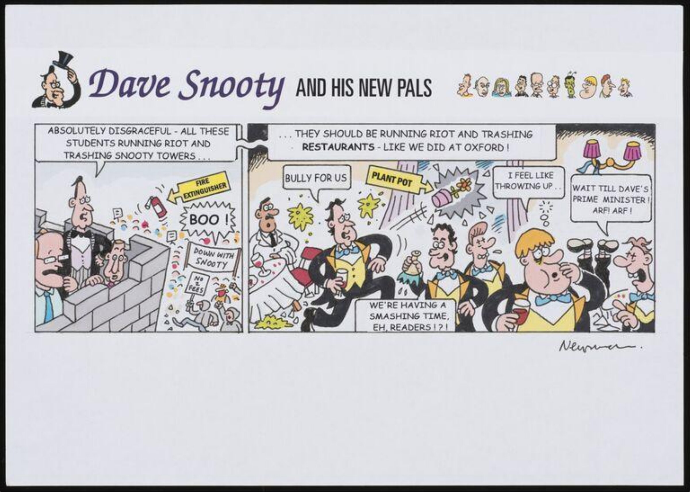 Snooty riots, Nick Newman, 2010