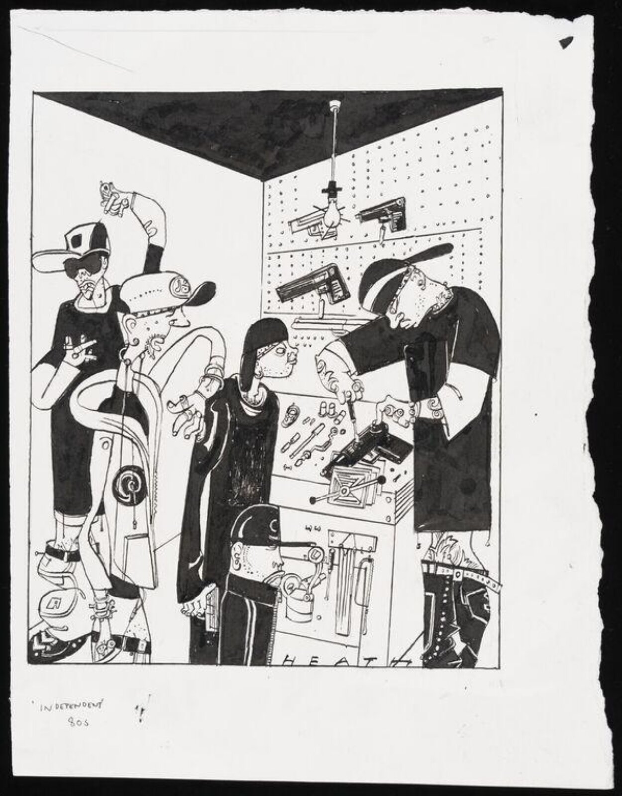 Gun workshop, Michael Heath, 1990s