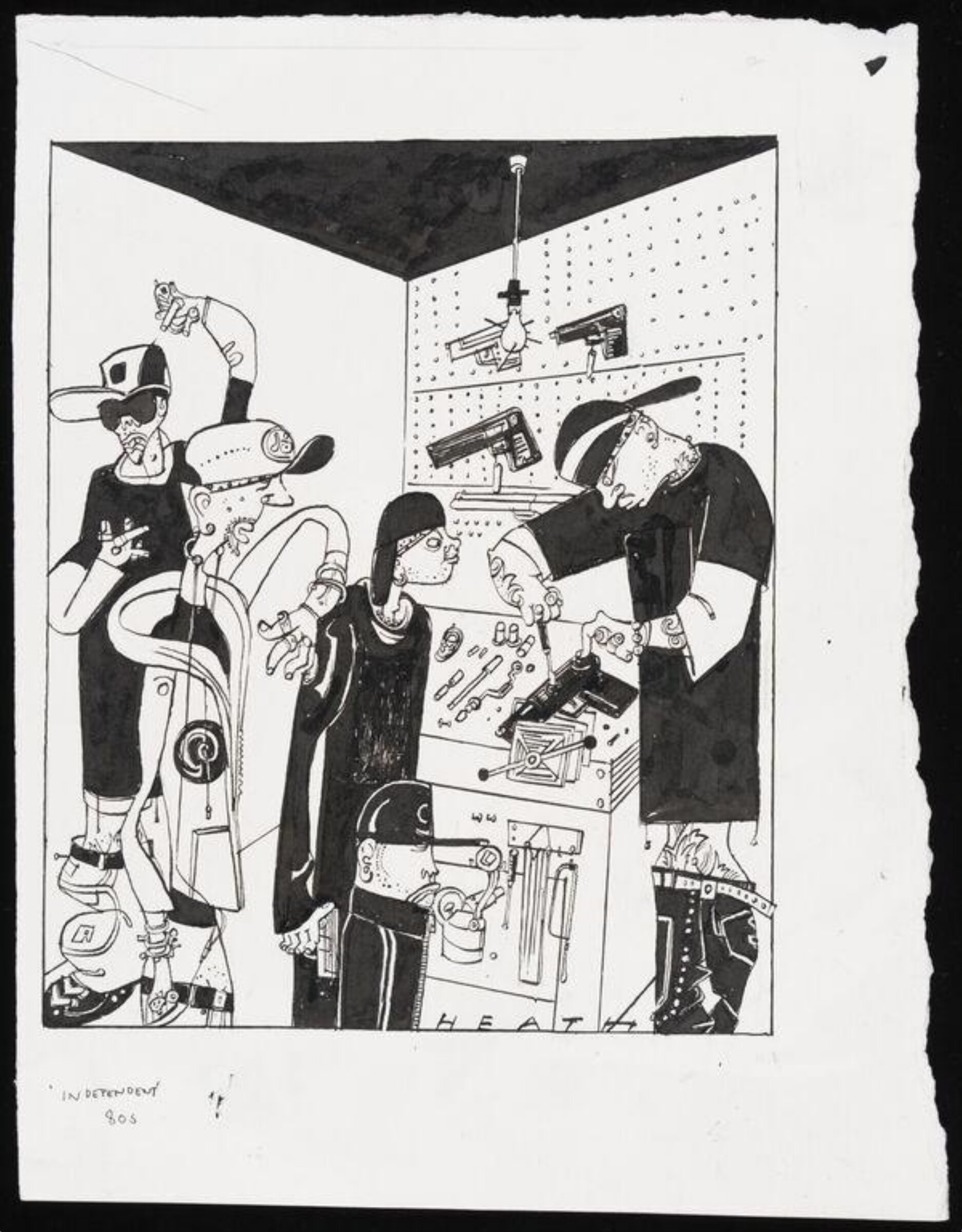 Gun workshop, Michael Heath, 1990s