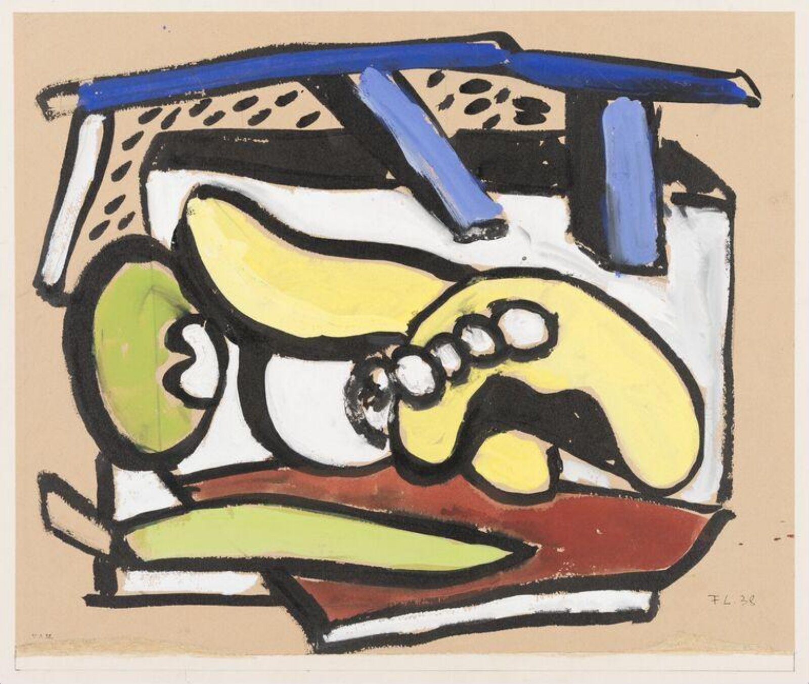 Still life with fruit, Fernand Léger, 1938