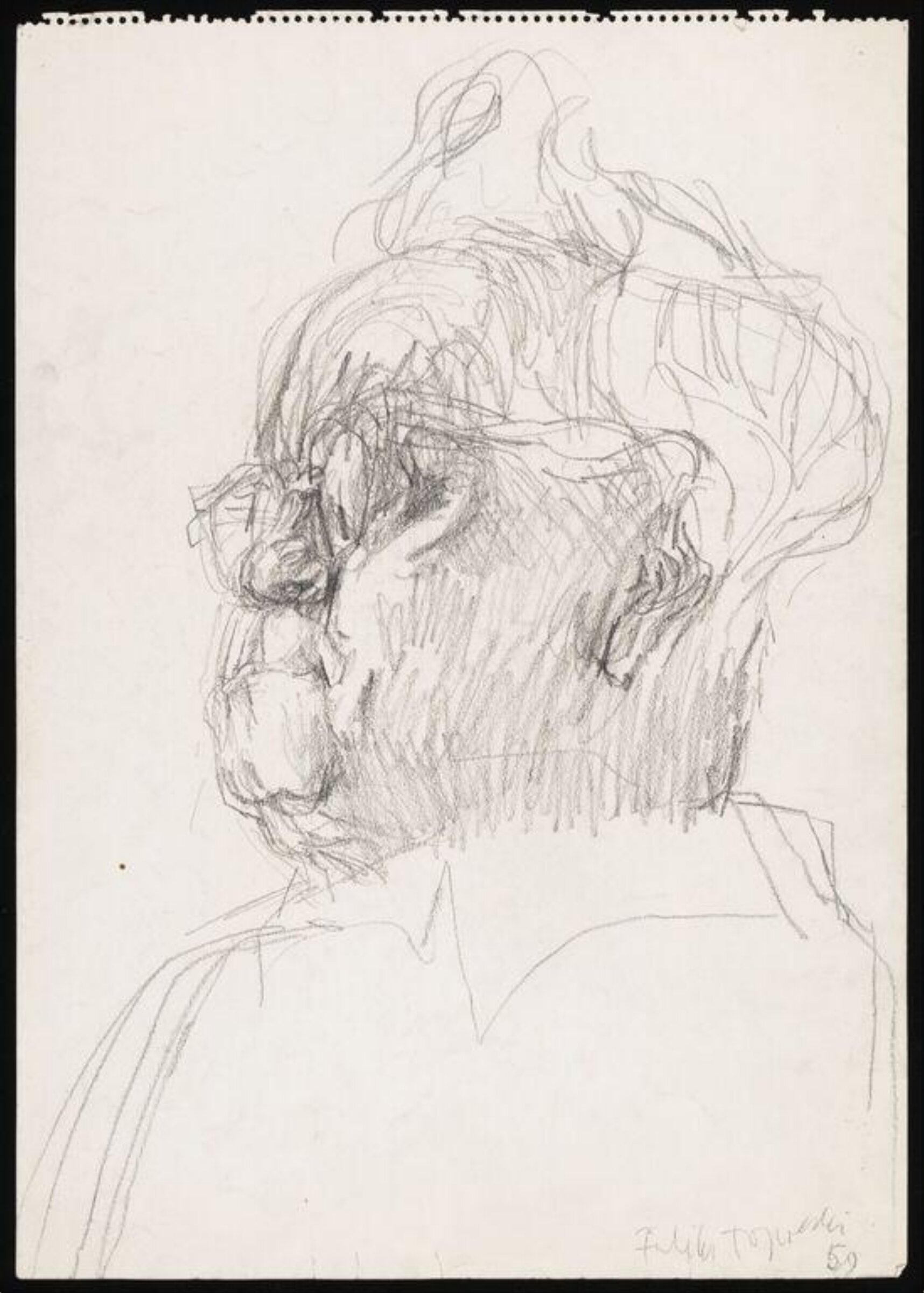 Drawing, Feliks Topolski, 1959