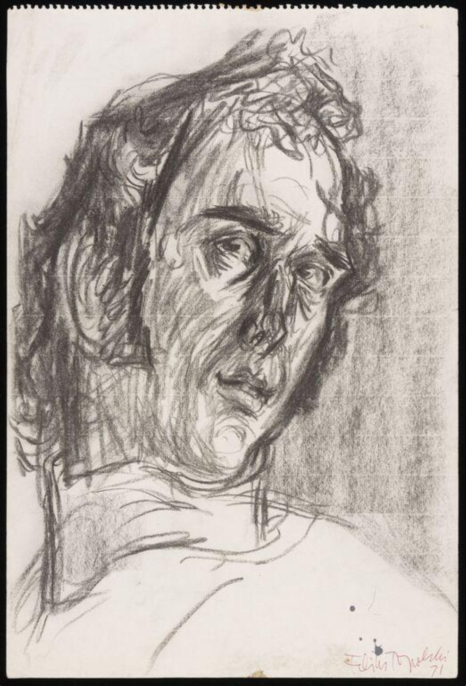 Drawing, Feliks Topolski, 1971
