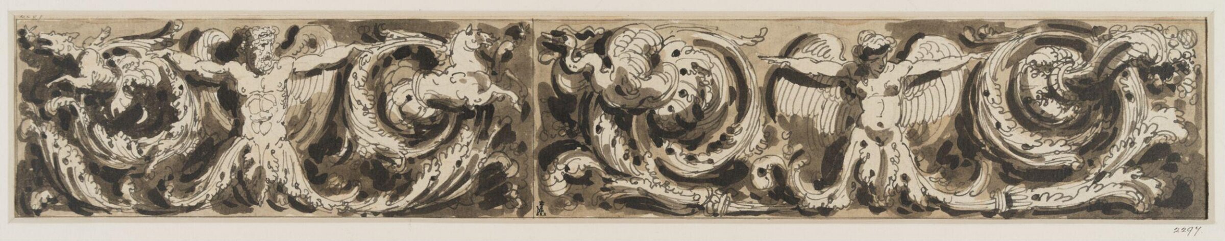 Design for a frieze, Felice Giani, late 18th century - early 19th century