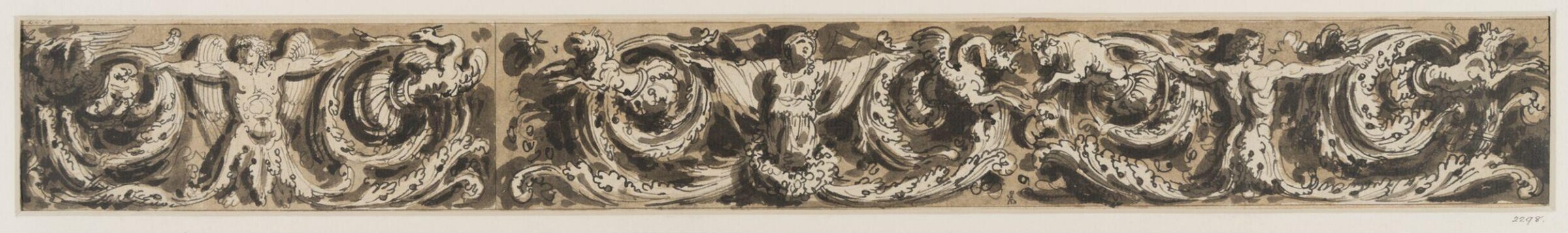 Design for a frieze, Felice Giani, late 18th century - early 19th century