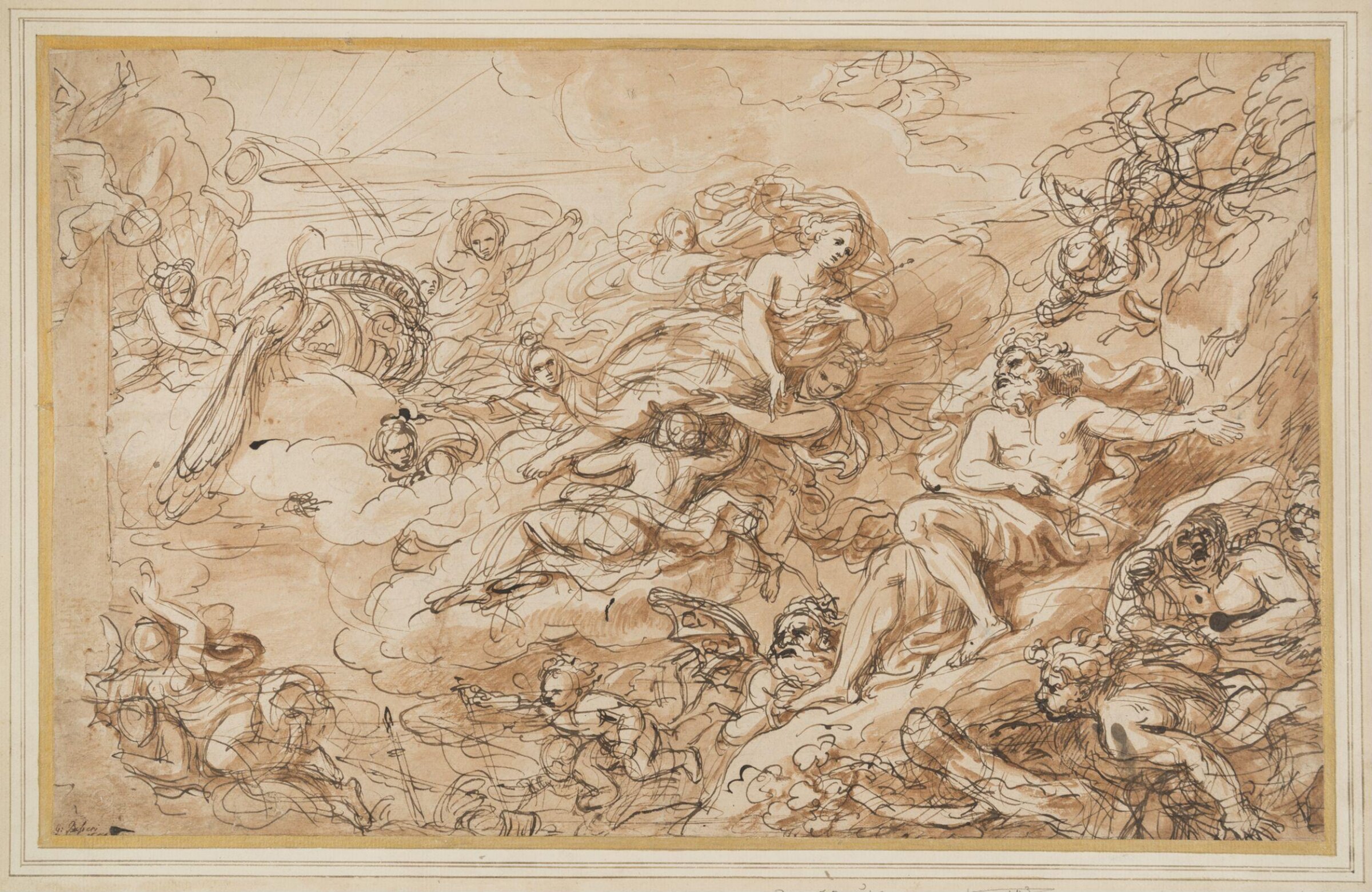 Juno brought by Nymphs to Jupiter, Corneille, mid 17th century