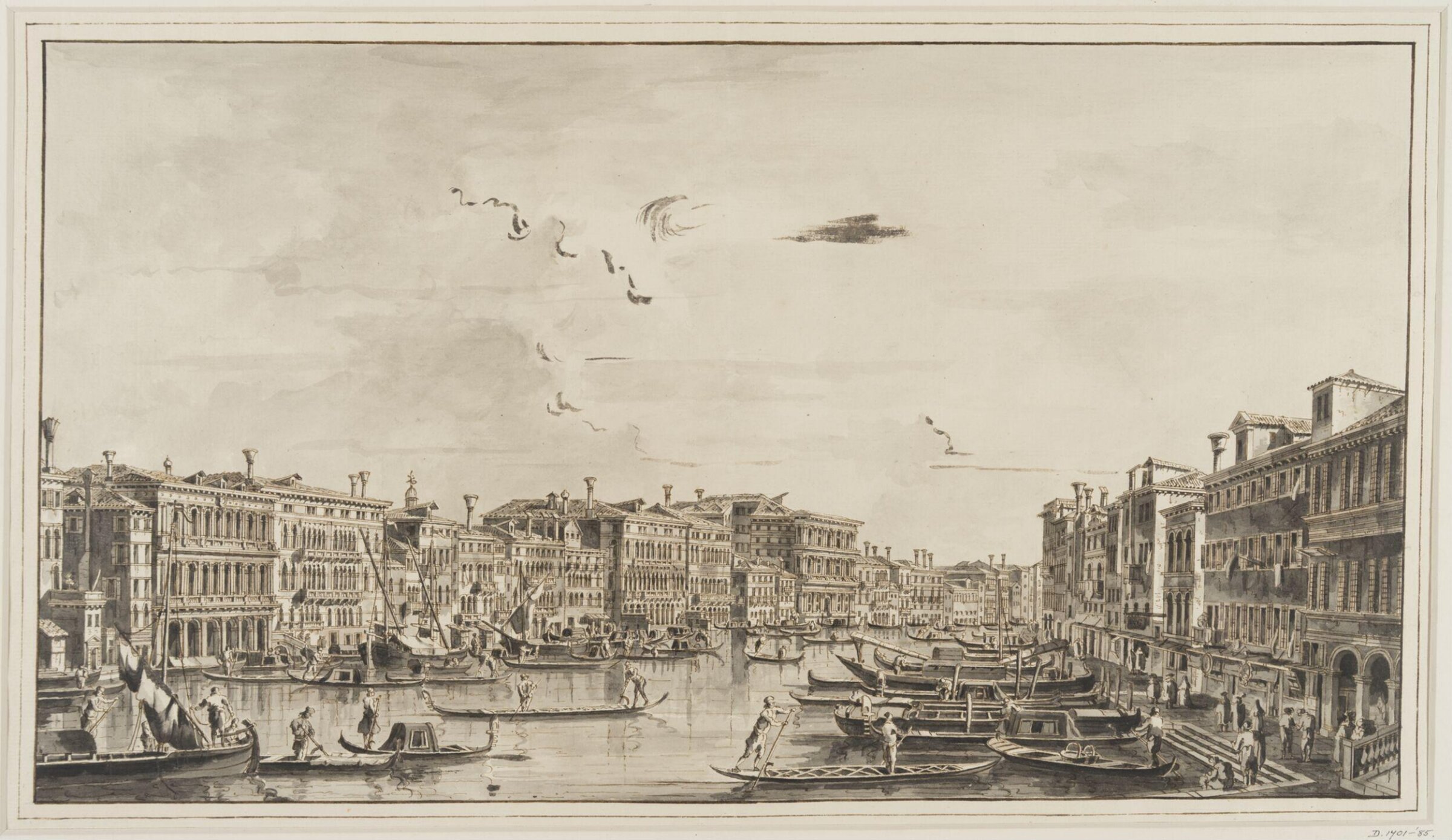 View from the Rilato of Palazzo Dolfin, Francesco Tironi, before 1797