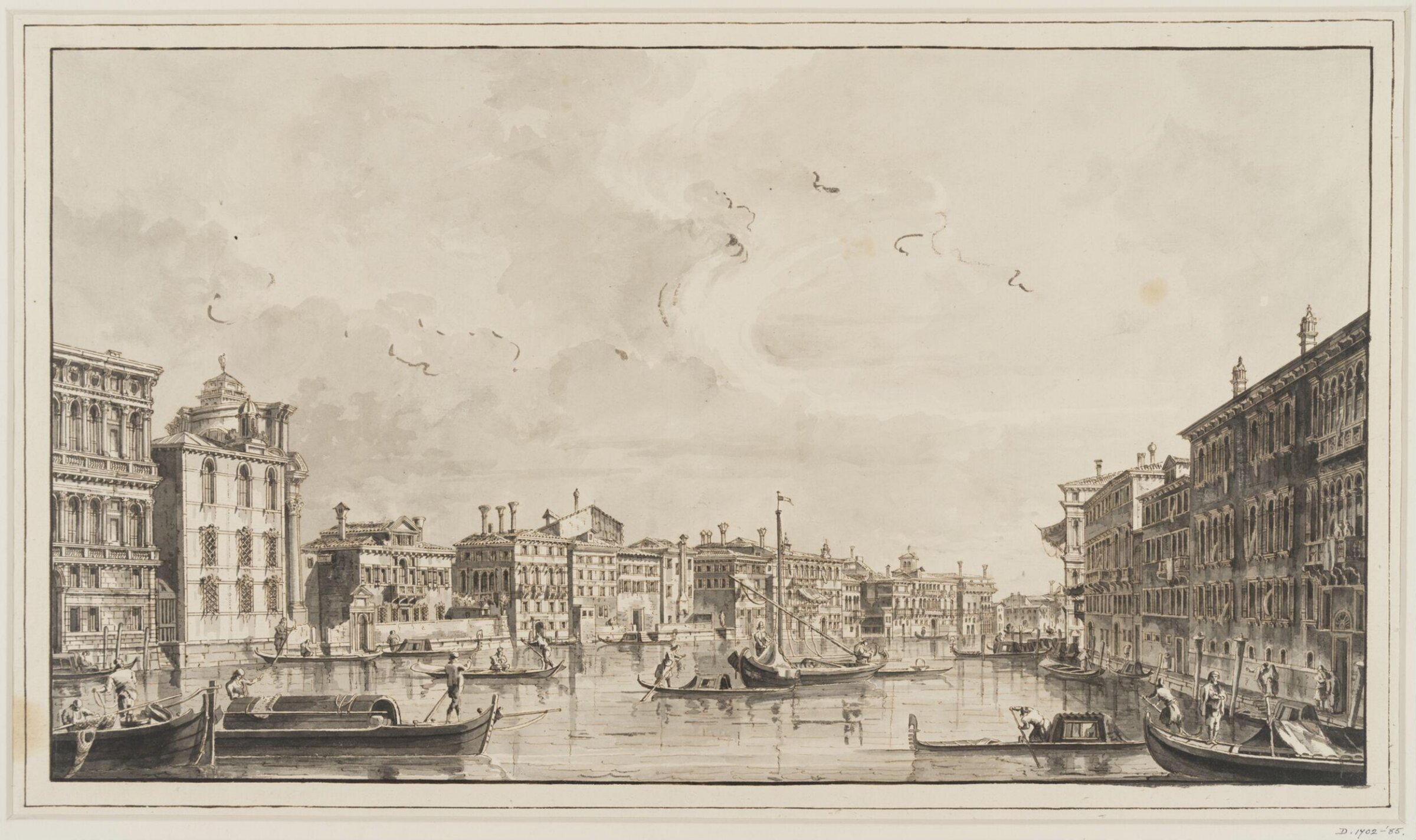 View from the Palazzo Flangini, Francesco Tironi, before 1797