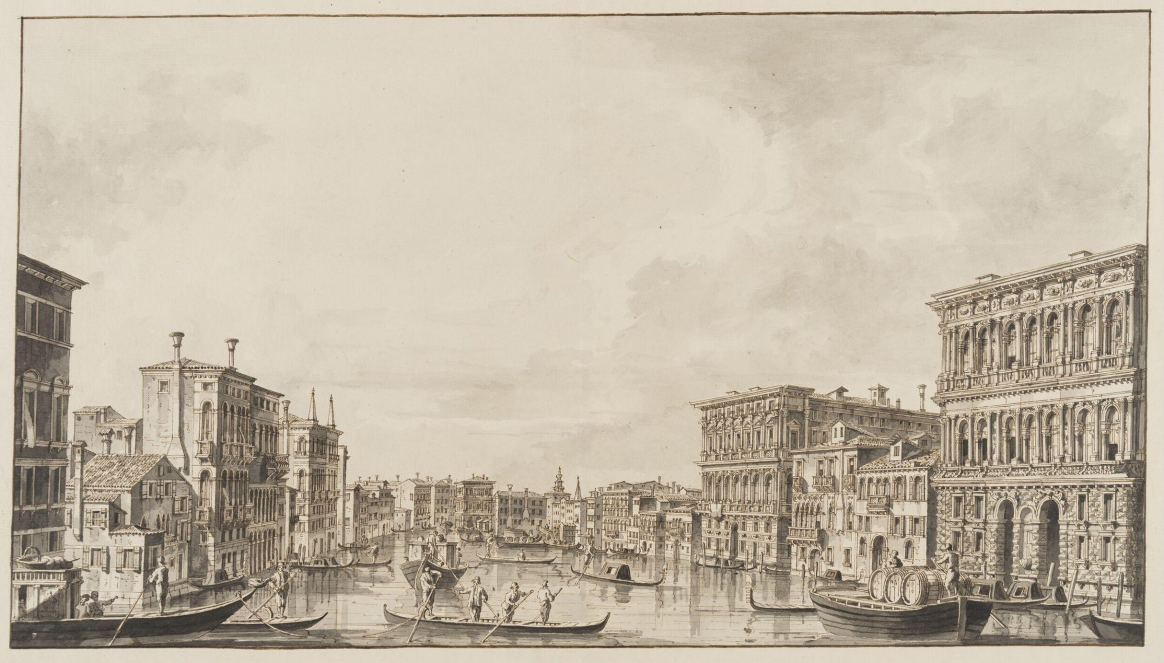 View of the Palazzo Pesaro, Francesco Tironi, before 1797
