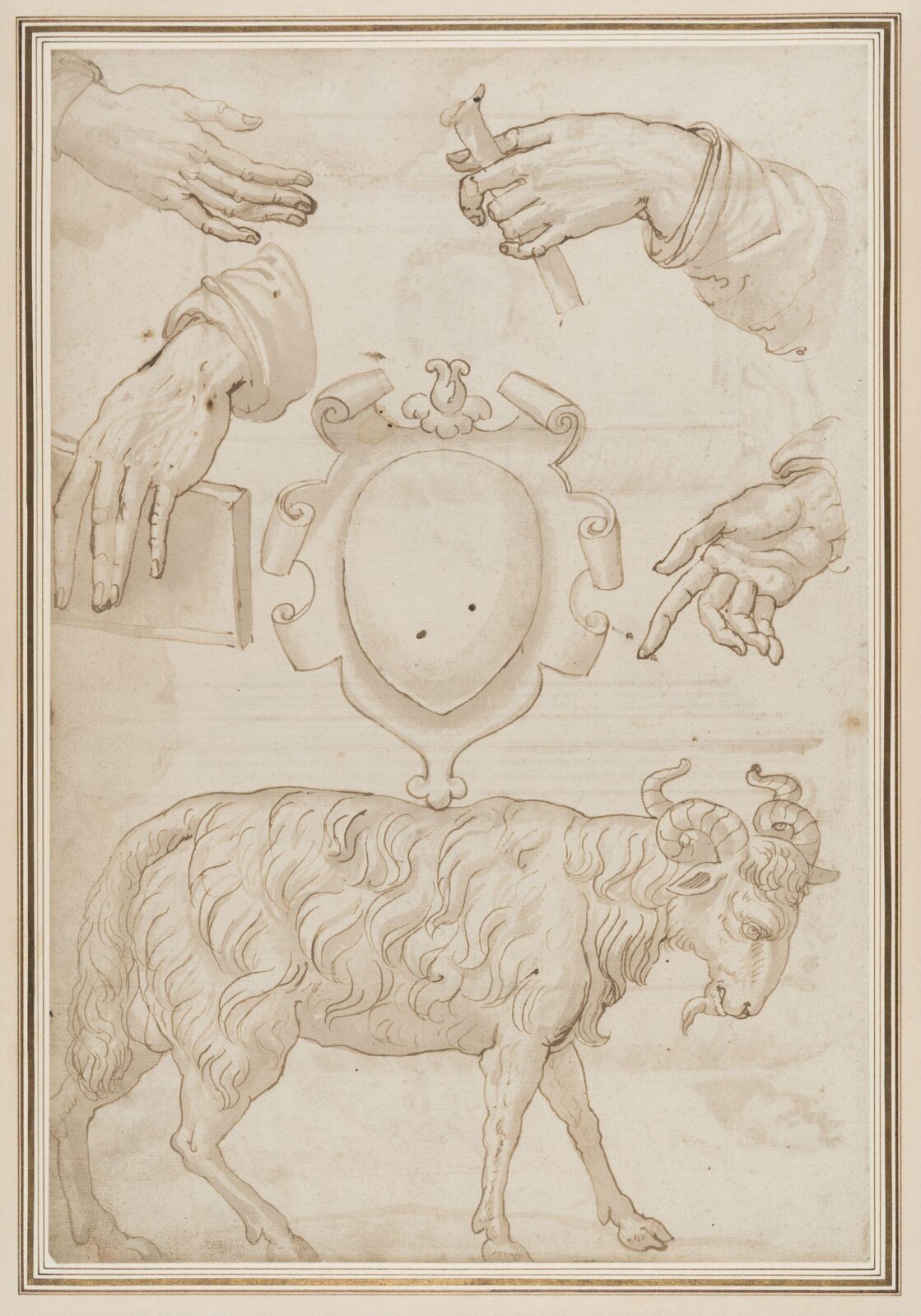 Drawing, 2nd half 16th century