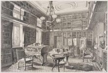 View of the library of the late Mr John Forster thumbnail 1