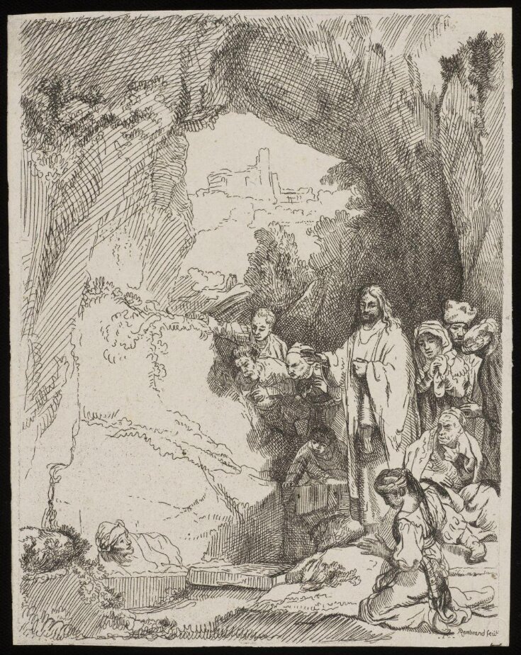 The raising of Lazarus: small plate top image