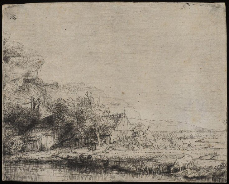 Landscape with a cow top image