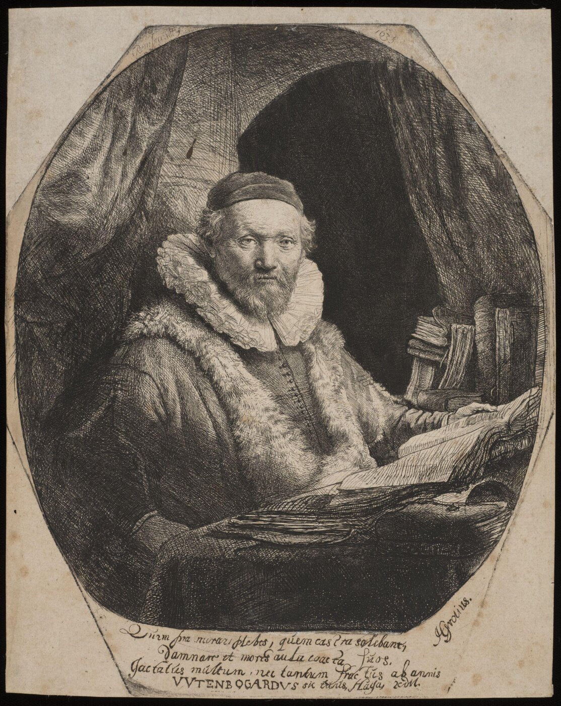 Rembrandt van Rijn, Jan Uytenbogaert, preacher of the Remonstrants