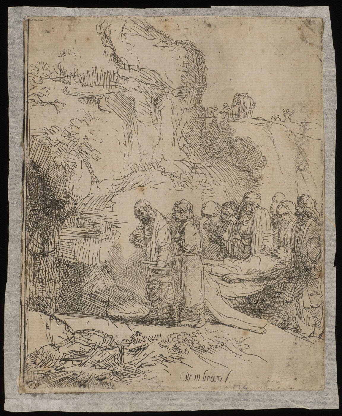 Rembrandt van Rijn, Christ carried to the tomb