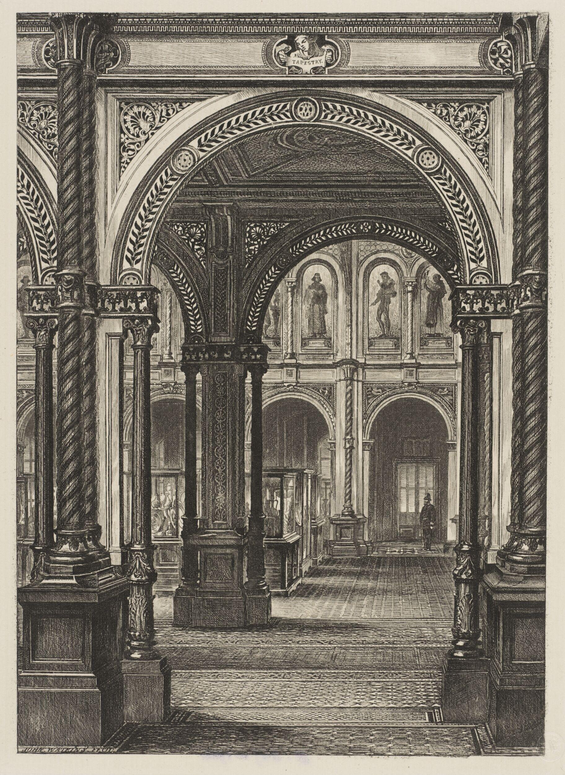 One end of the South Court