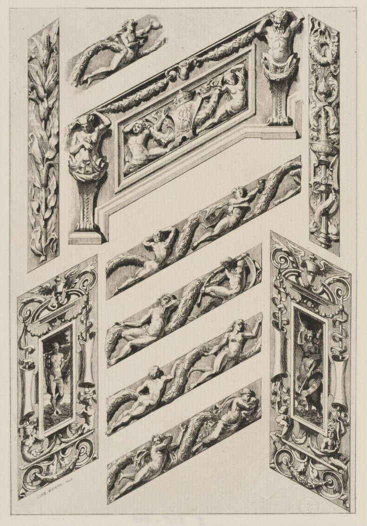 Decorative details of the West Staircase leading to the Ceramic Gallery image
