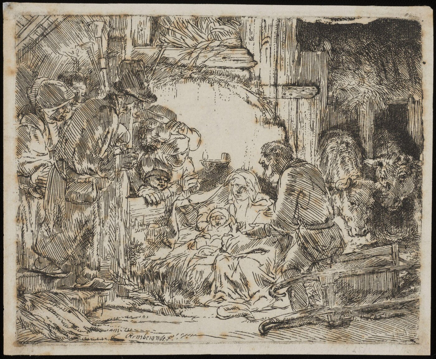 Rembrandt van Rijn, The Adoration of the Shepherds: with the lamp