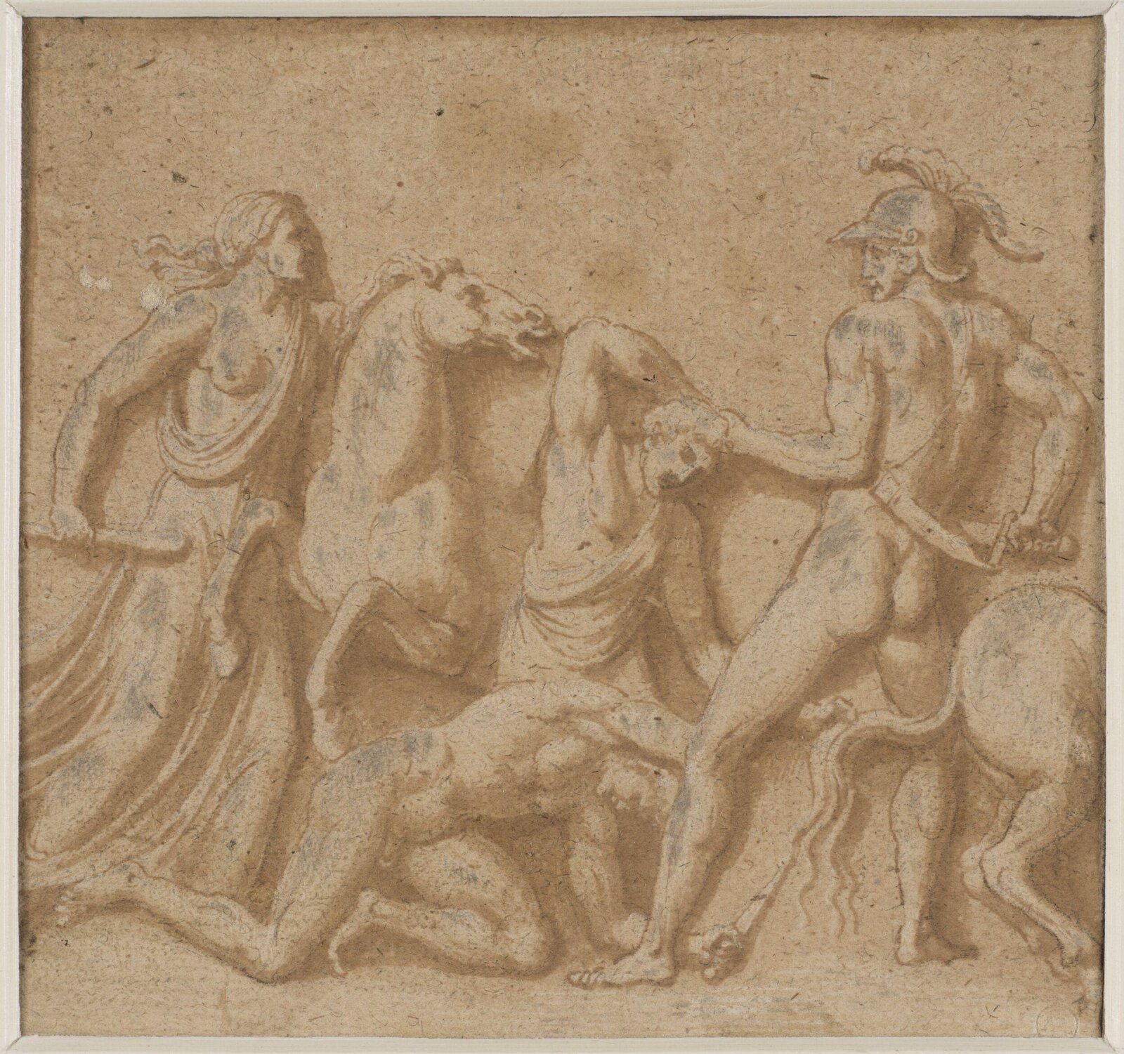 Battle scene, 17th century