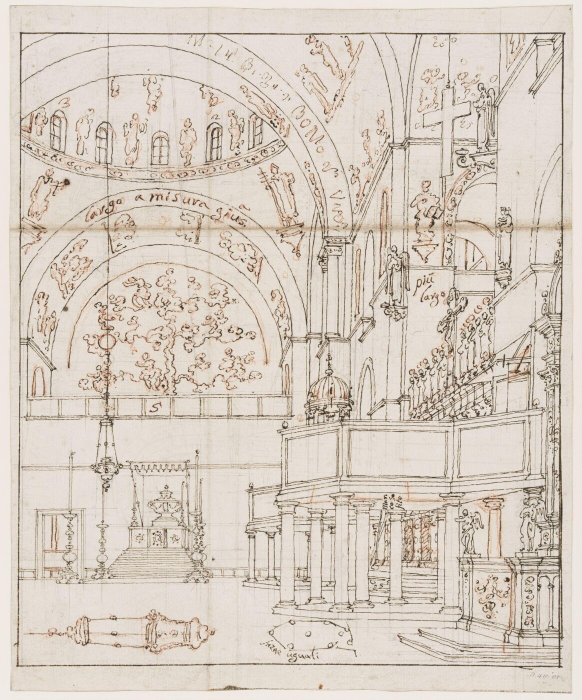 Canaletto, View of the interior of St. Mark's, Venice