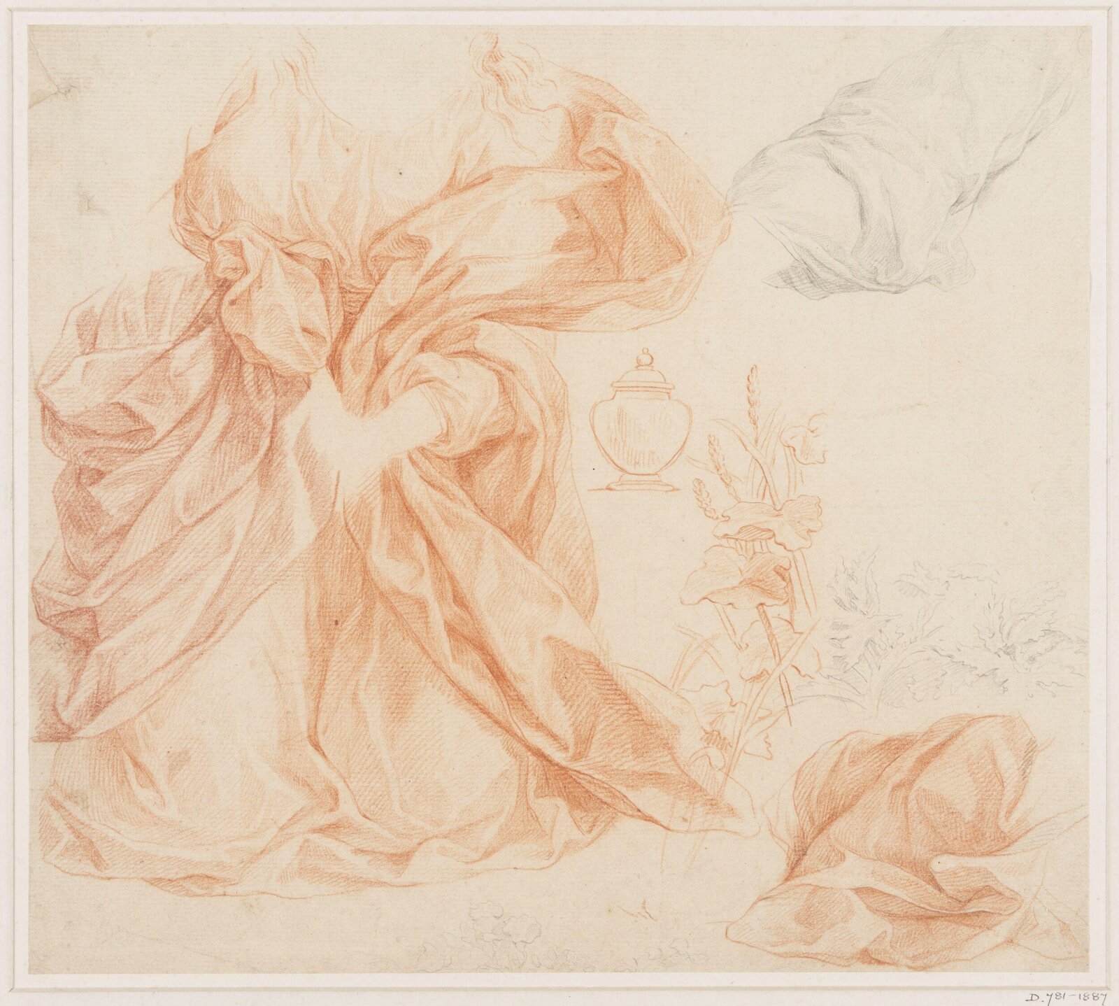 Drapery studies, late 18th century