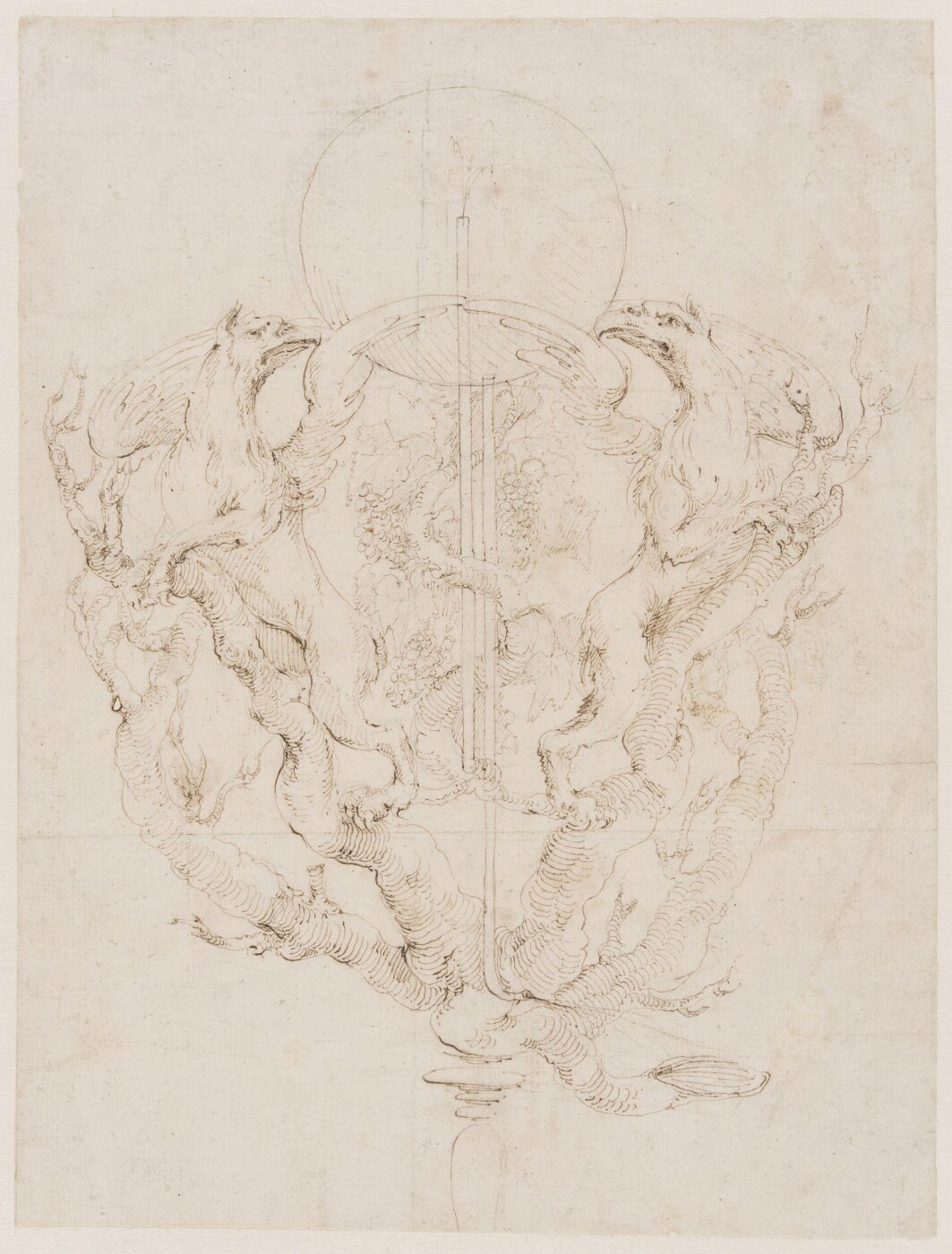 Stefano della Bella, Design for a table fountain