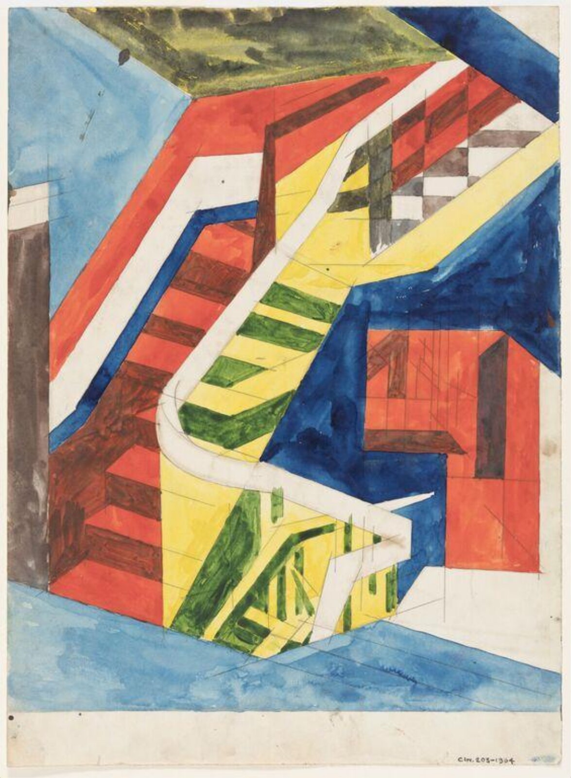 Interior, David Bomberg, 1912