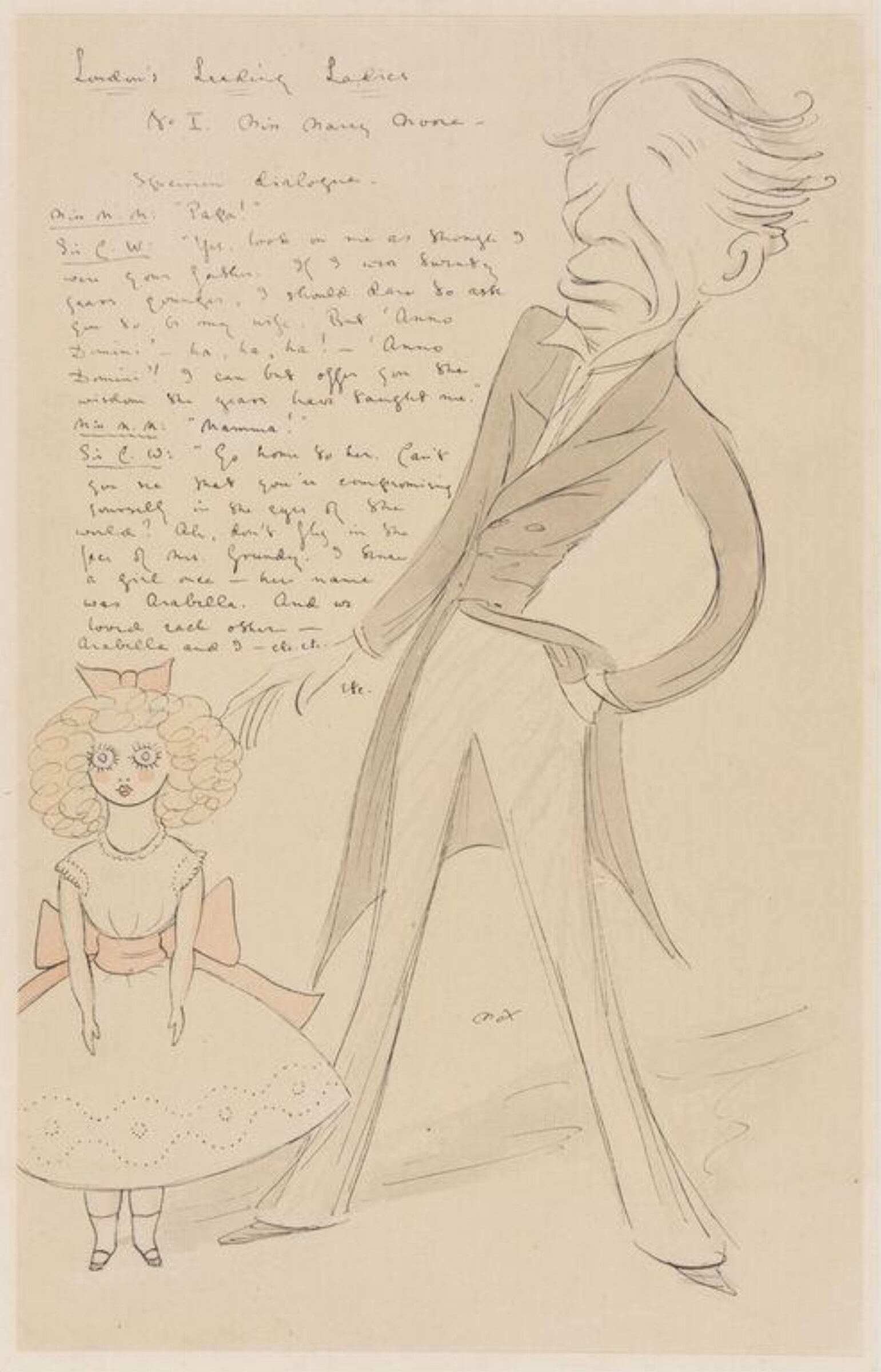 London's Leading Ladies No. 1 Miss Mary Moore, Max Beerbohm