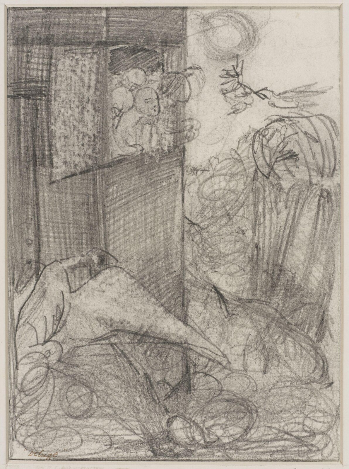 The Deluge, Edward Coley Burne-Jones, 1863