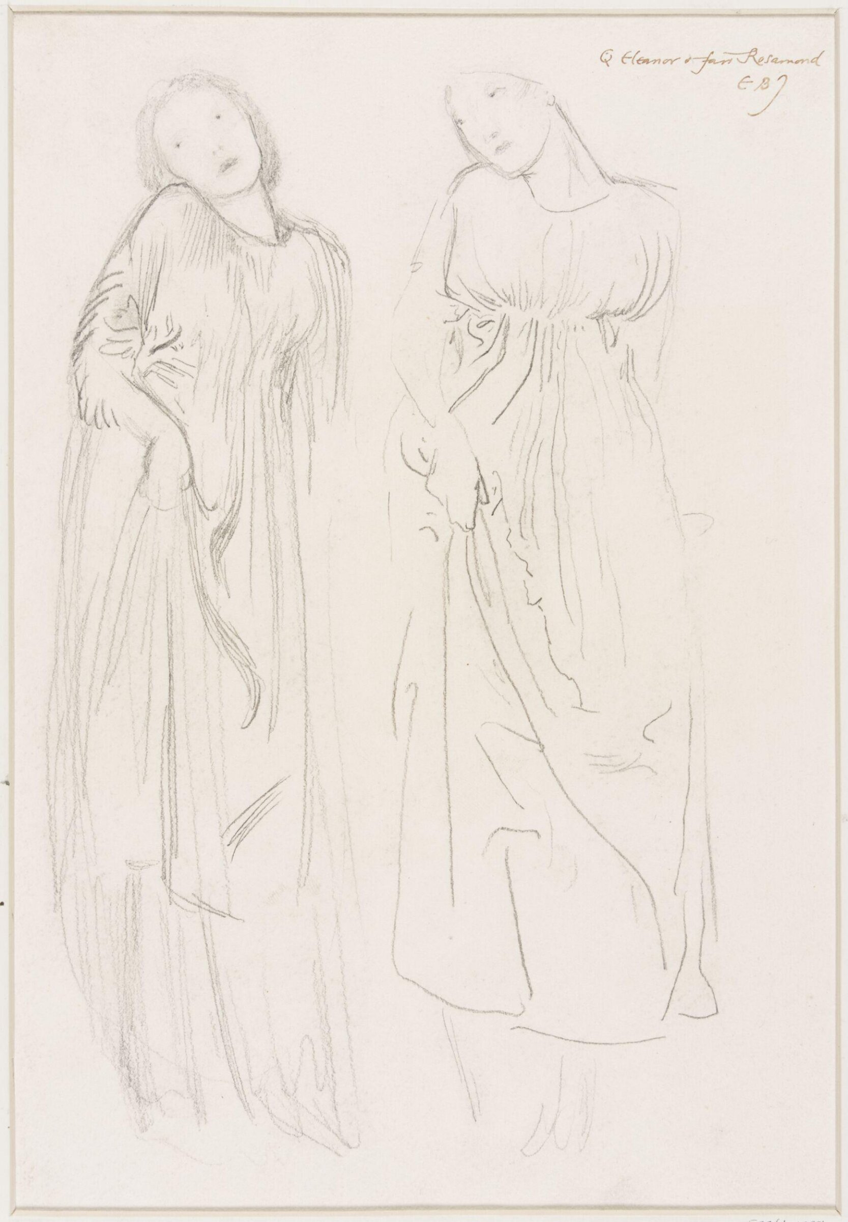Queen Eleanor and Fair Rosamond, Edward Coley Burne-Jones, 1862
