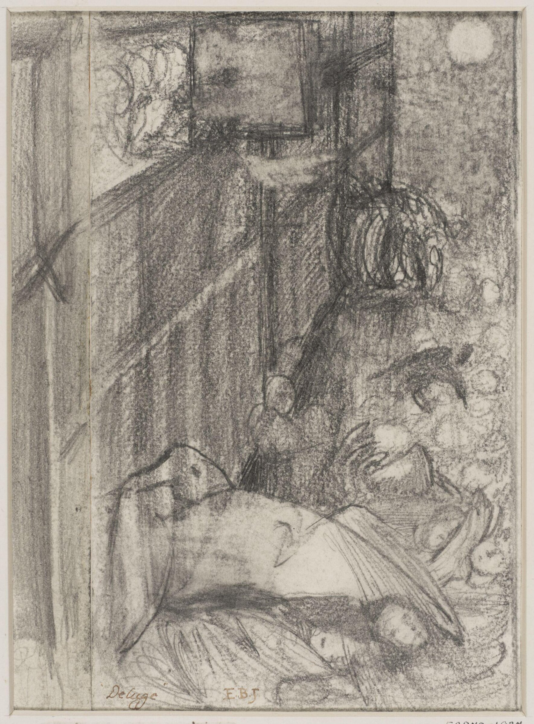 The Deluge, Edward Coley Burne-Jones, 1863