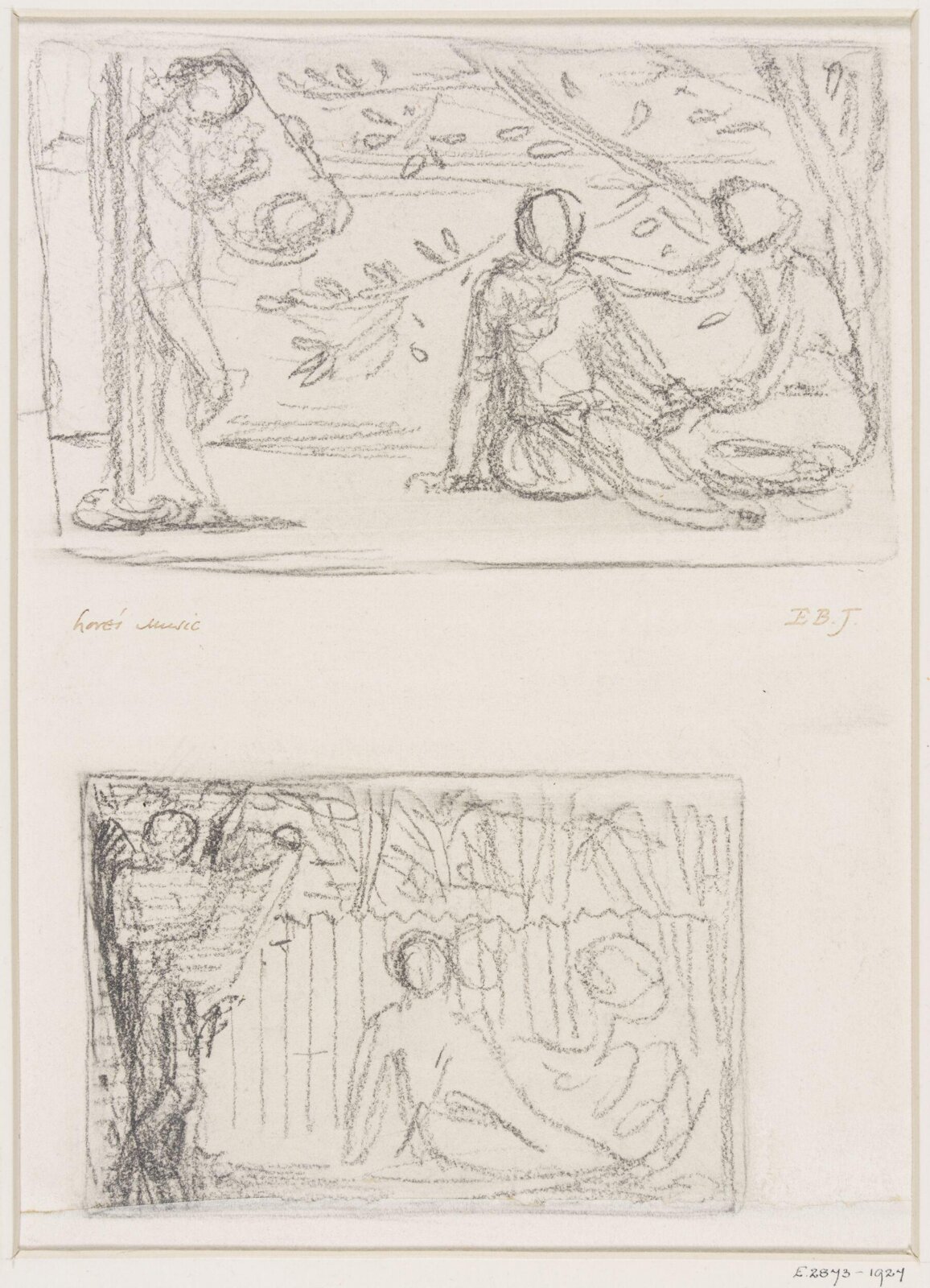 Love's Music, Edward Coley Burne-Jones, c.1870