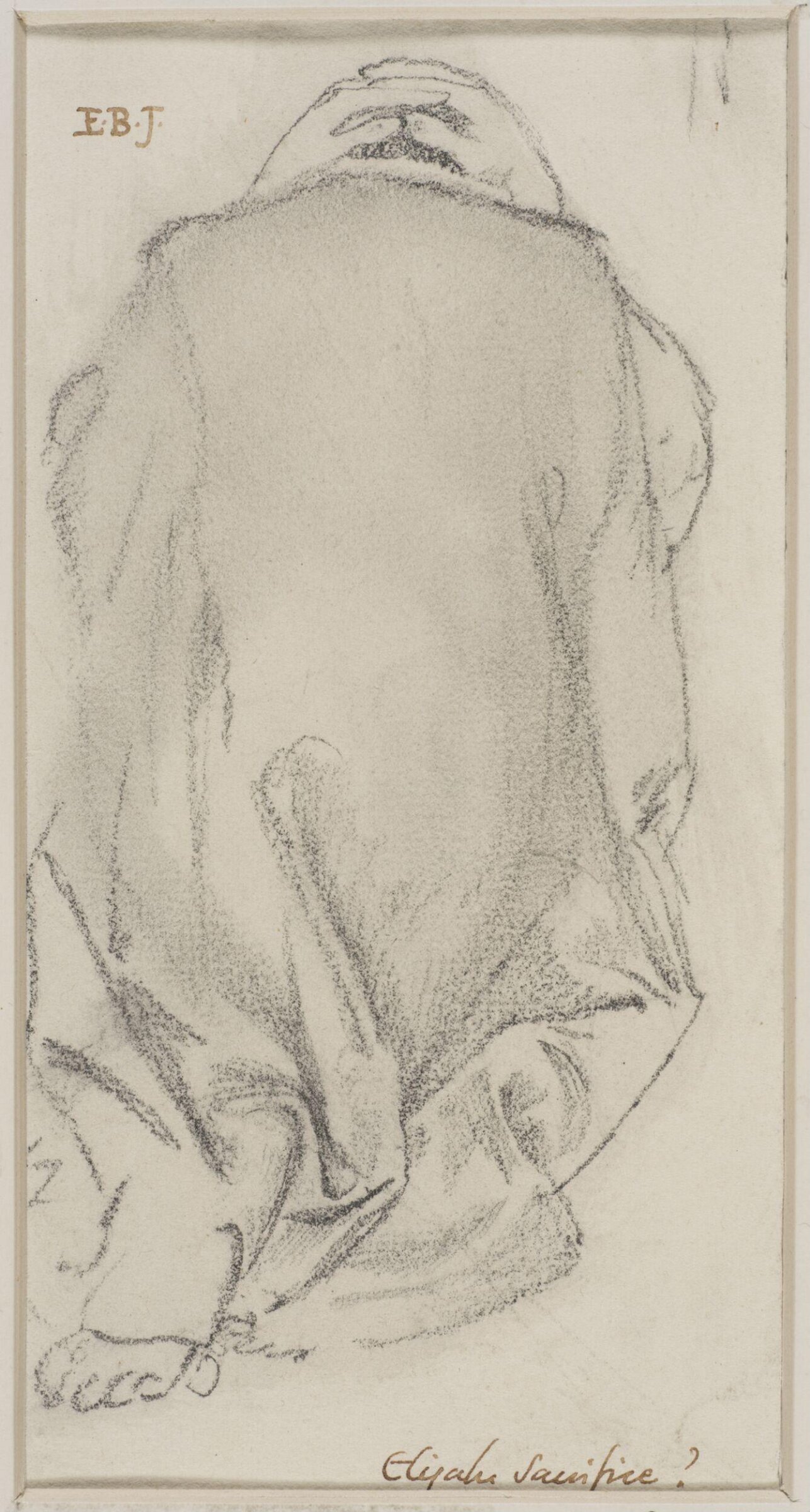 Elijah in the Wilderness, Edward Coley Burne-Jones, 1861