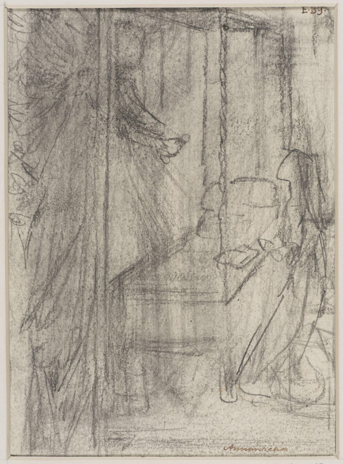 The Annunciation, Edward Coley Burne-Jones, 1863
