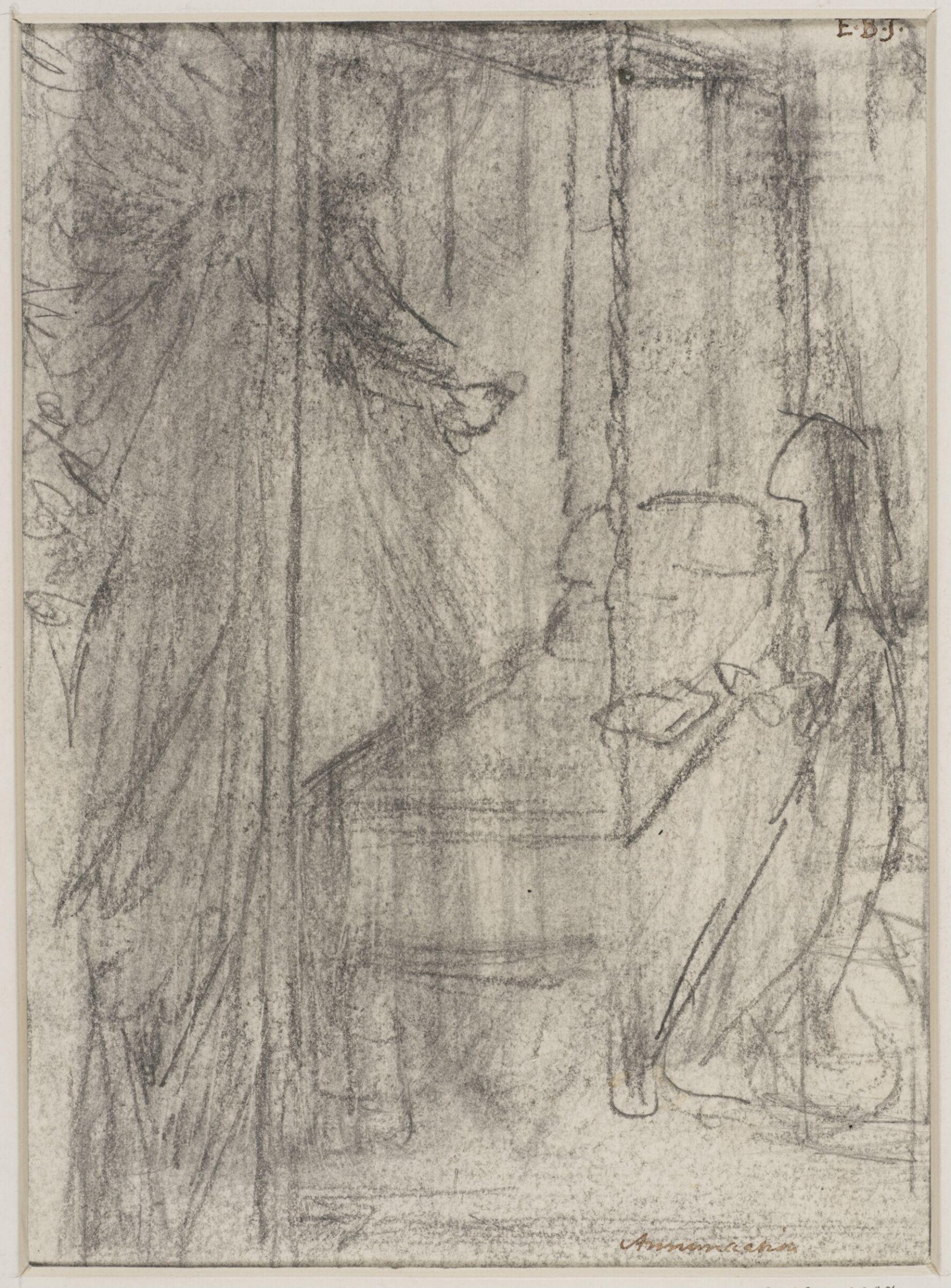 The Annunciation, Edward Coley Burne-Jones, 1863