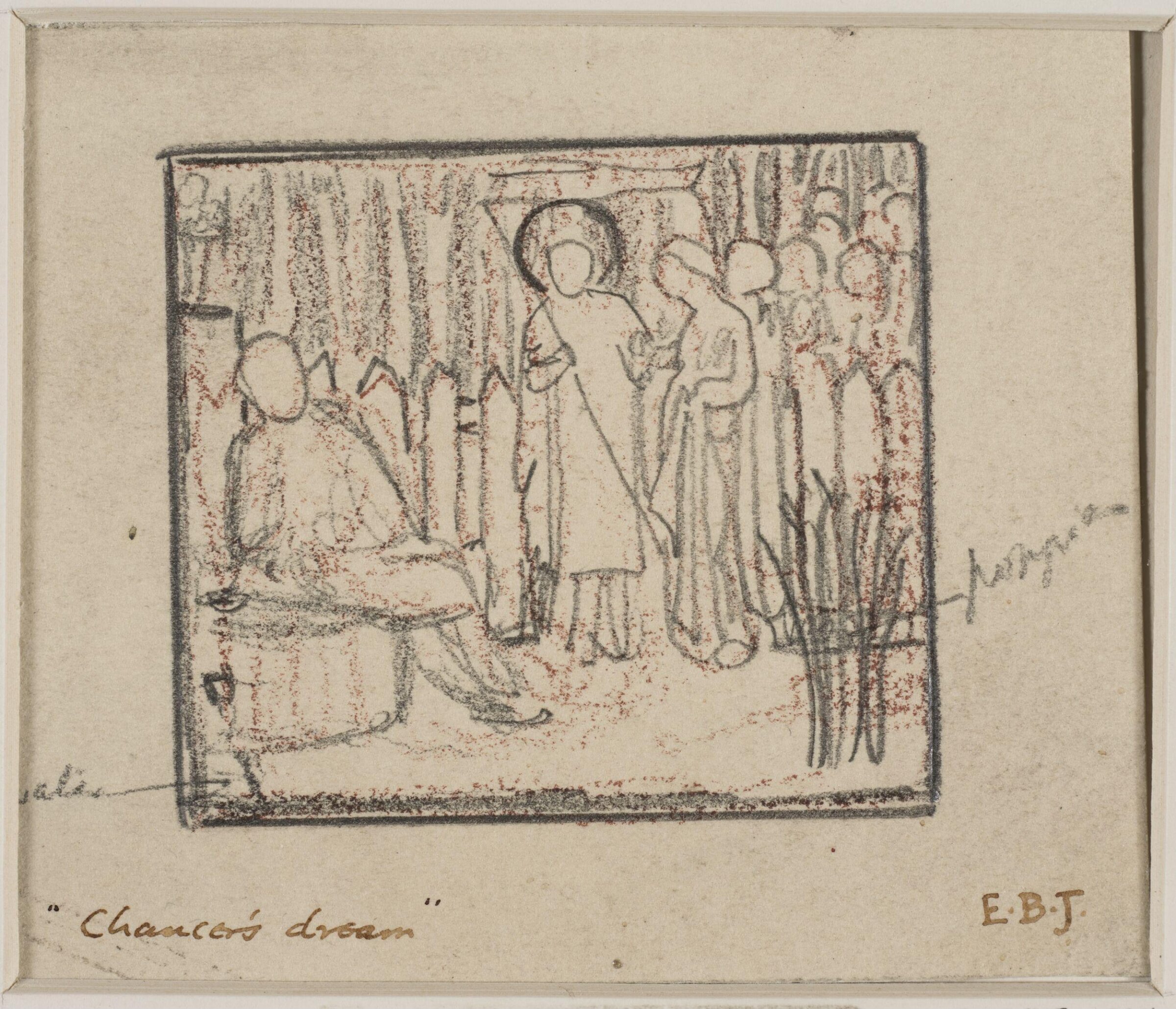 Chaucer's Dream, Edward Coley Burne-Jones, 1865