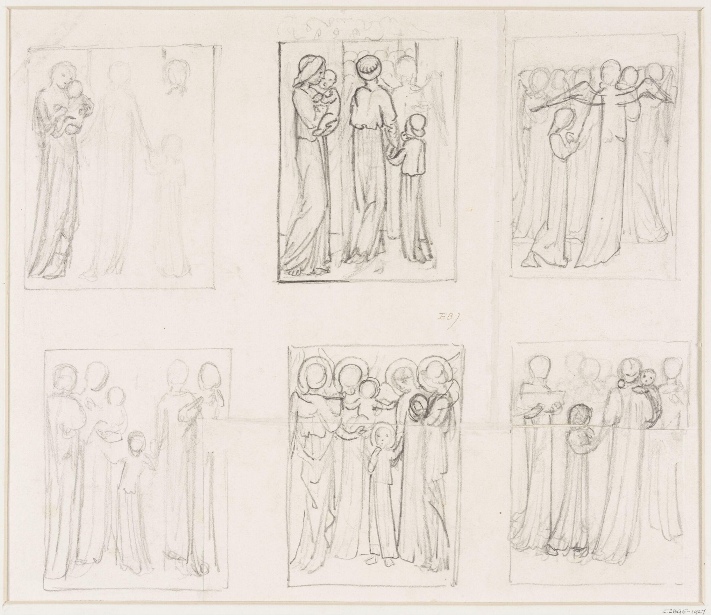 Drawing, Edward Coley Burne-Jones, 1896