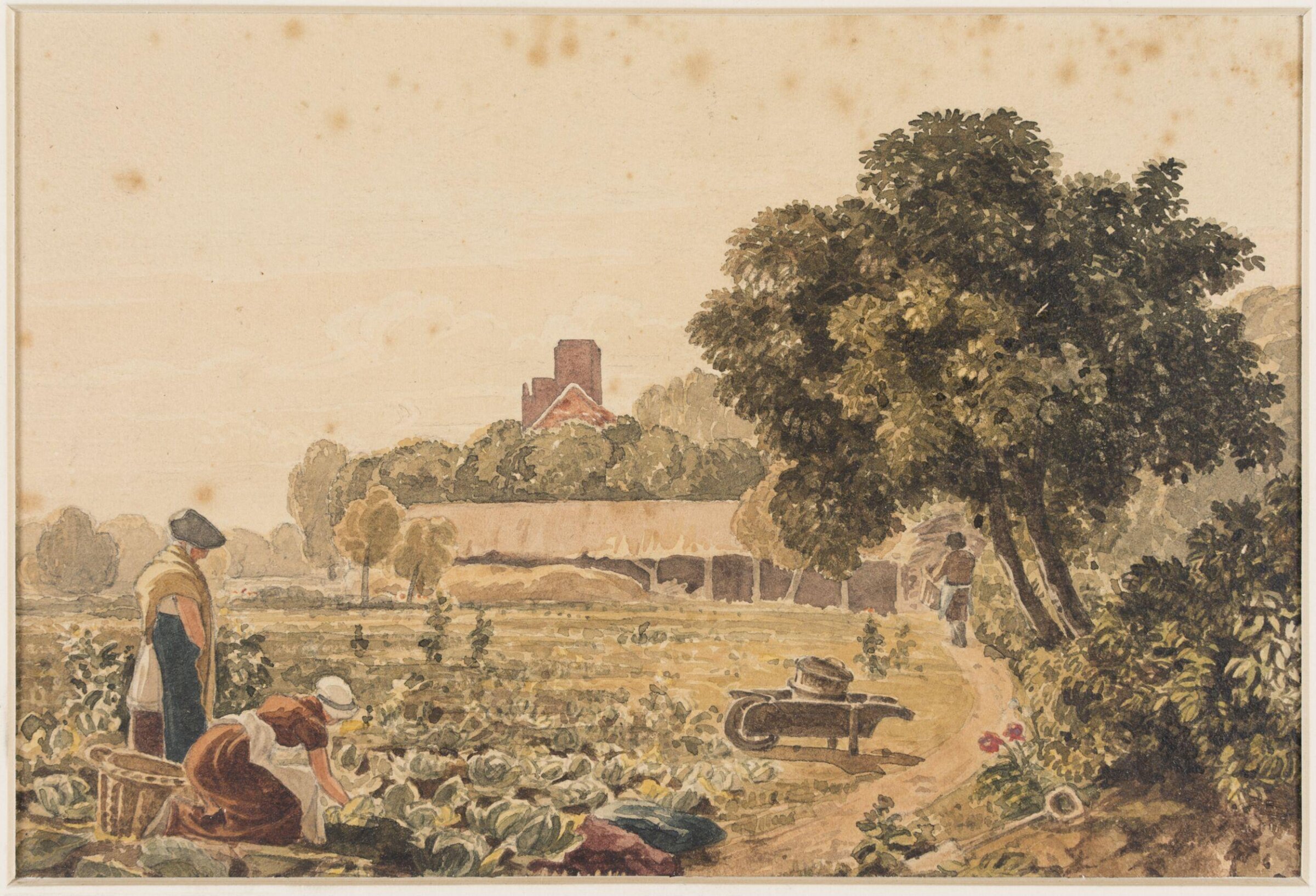 Market Garden at Chelsea, George Barret, ca. early 19th century